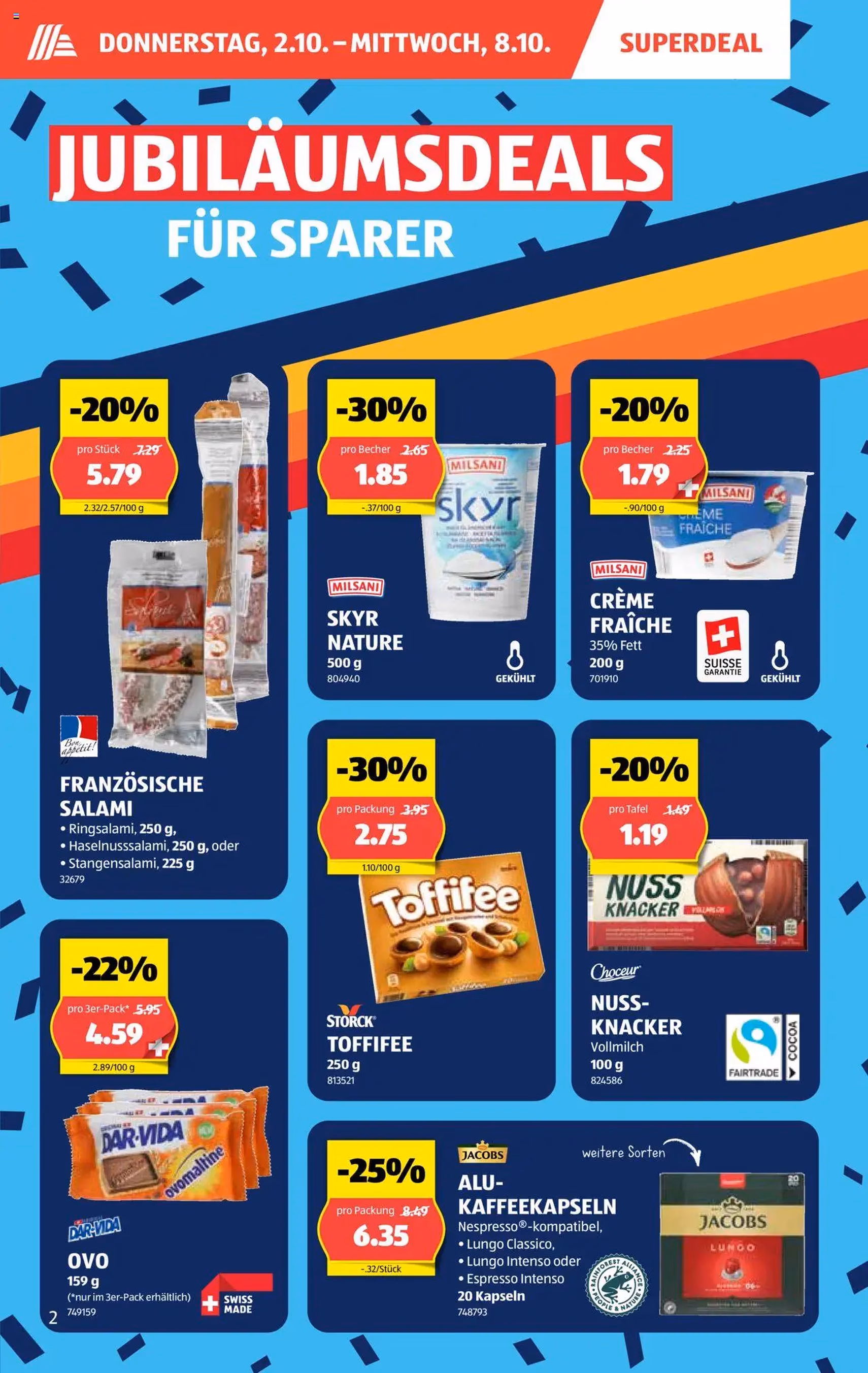 Aldi Aktionen - Gültiger Prospekt ab 02.10.2025, Seite 3 von insgesamt 36