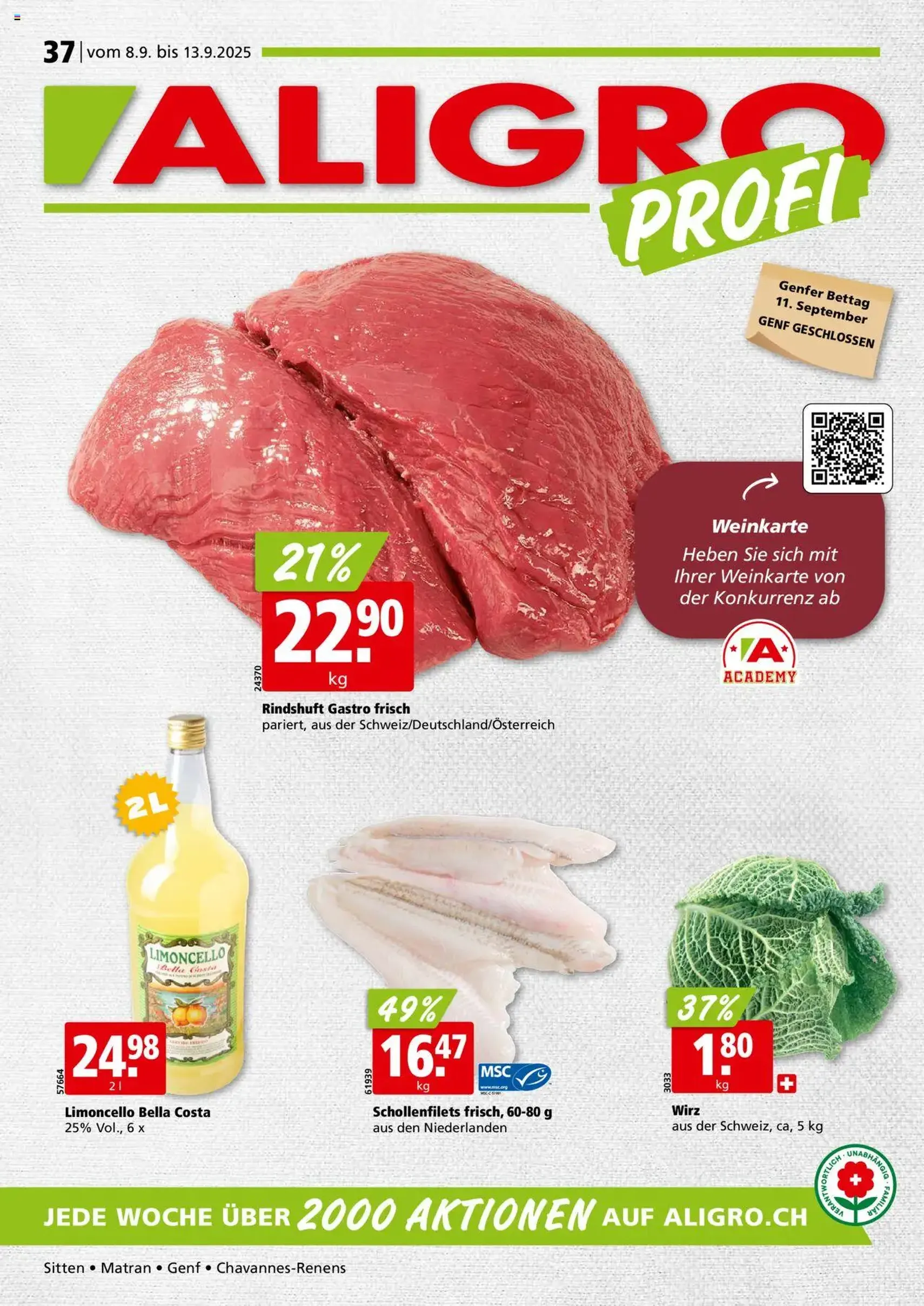 Aligro Aktionen - Gültiger Prospekt ab 08.09.2025, Seite 1 von insgesamt 32 Aligro Aktionen - Gültiger Prospekt ab 08.09.2025, Seite 1 von insgesamt 32