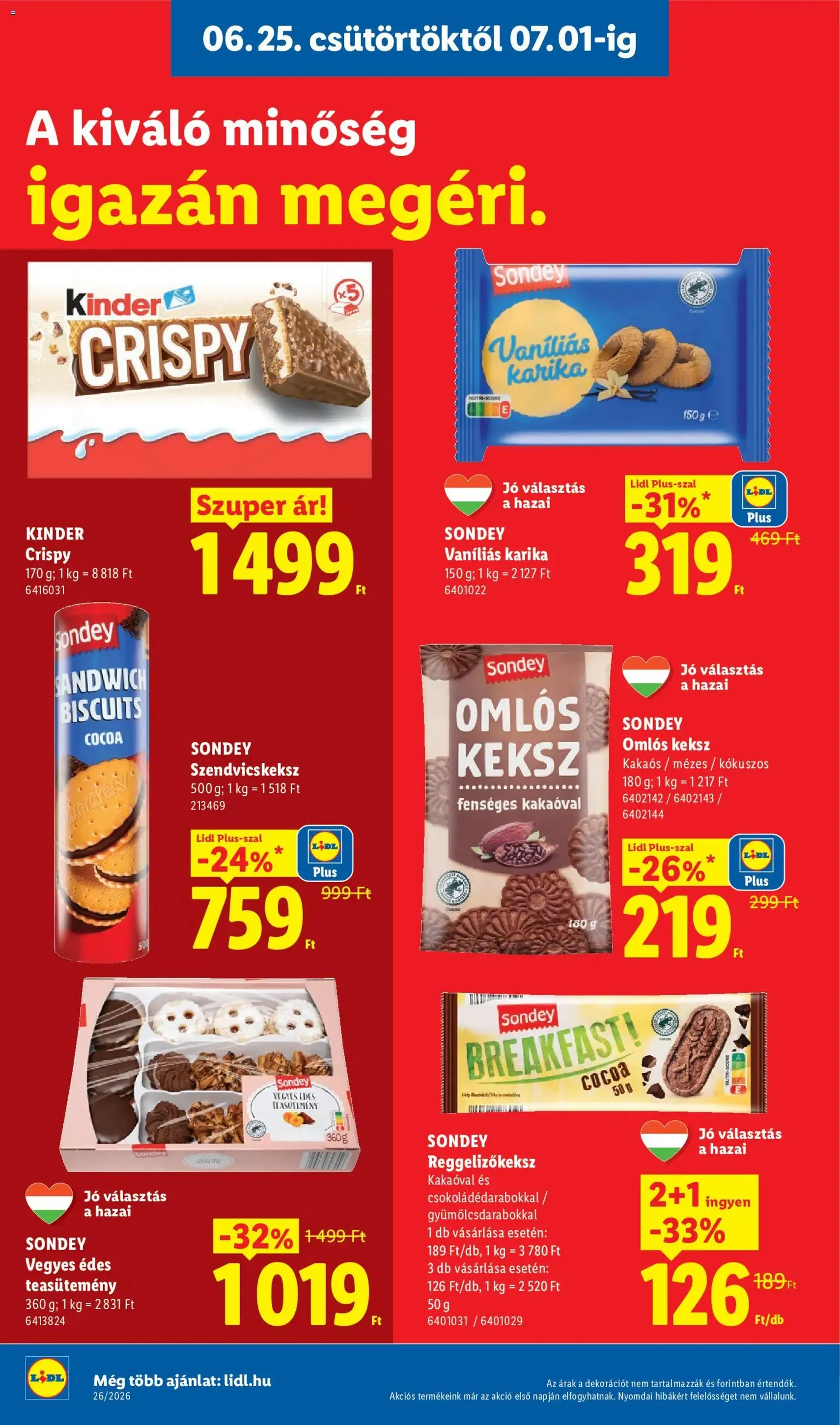 Lidl akciós újság - 2026.06.25. érvényes szórólap 10 oldal 74 oldalból