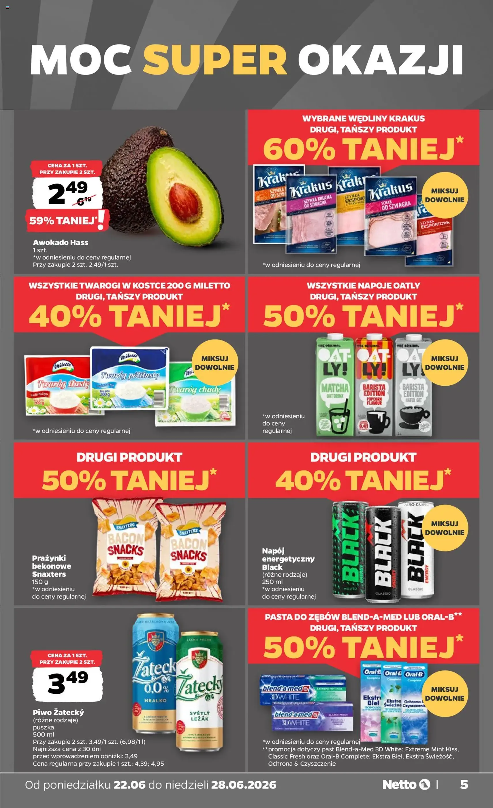 Netto gazetka od poniedziałku spożywcza - ważny gazetka od 22.06.2026 strona 5 z 35