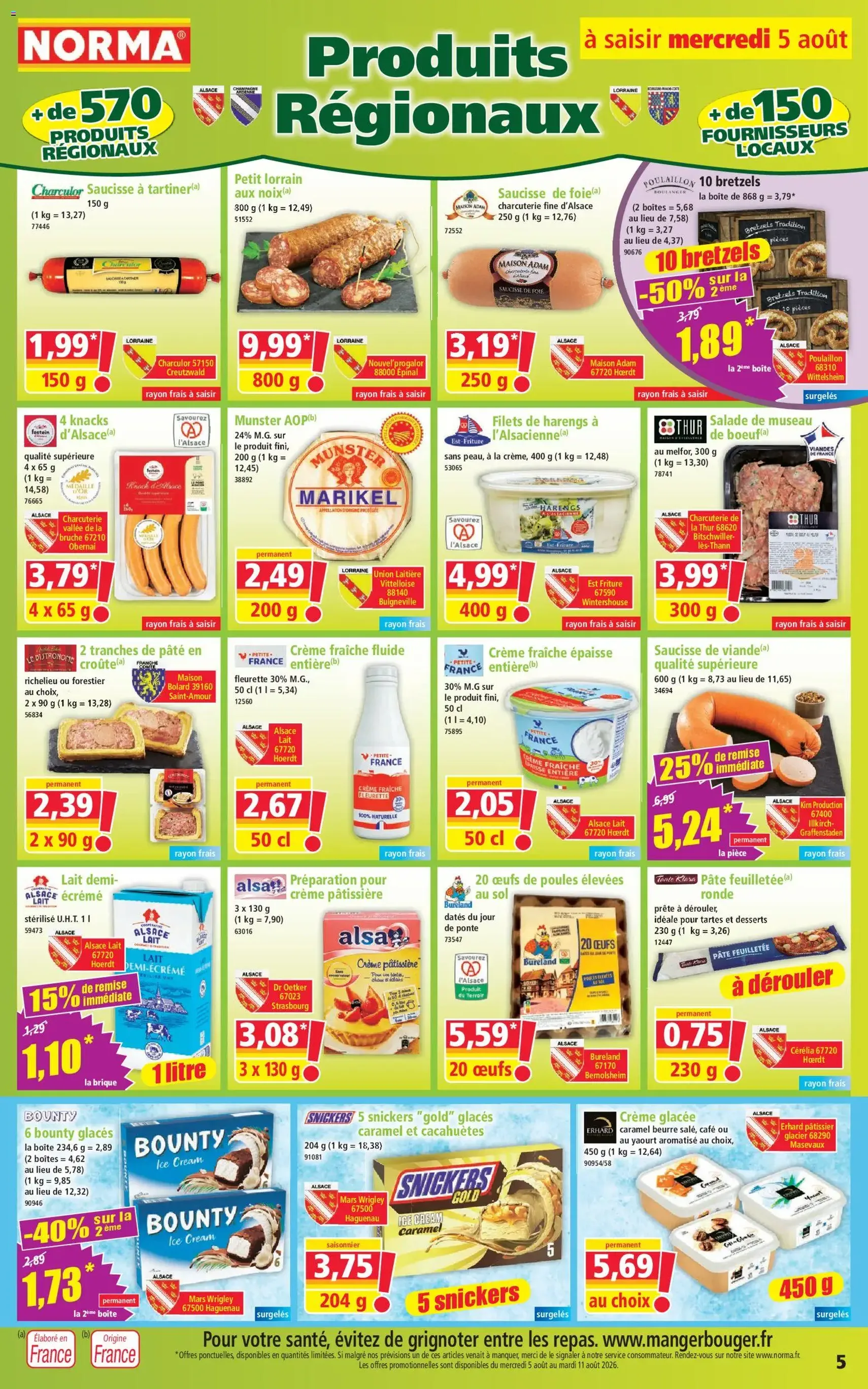 Norma catalogue - brochure valable à partir du 05/08/2026, page 5 sur 12