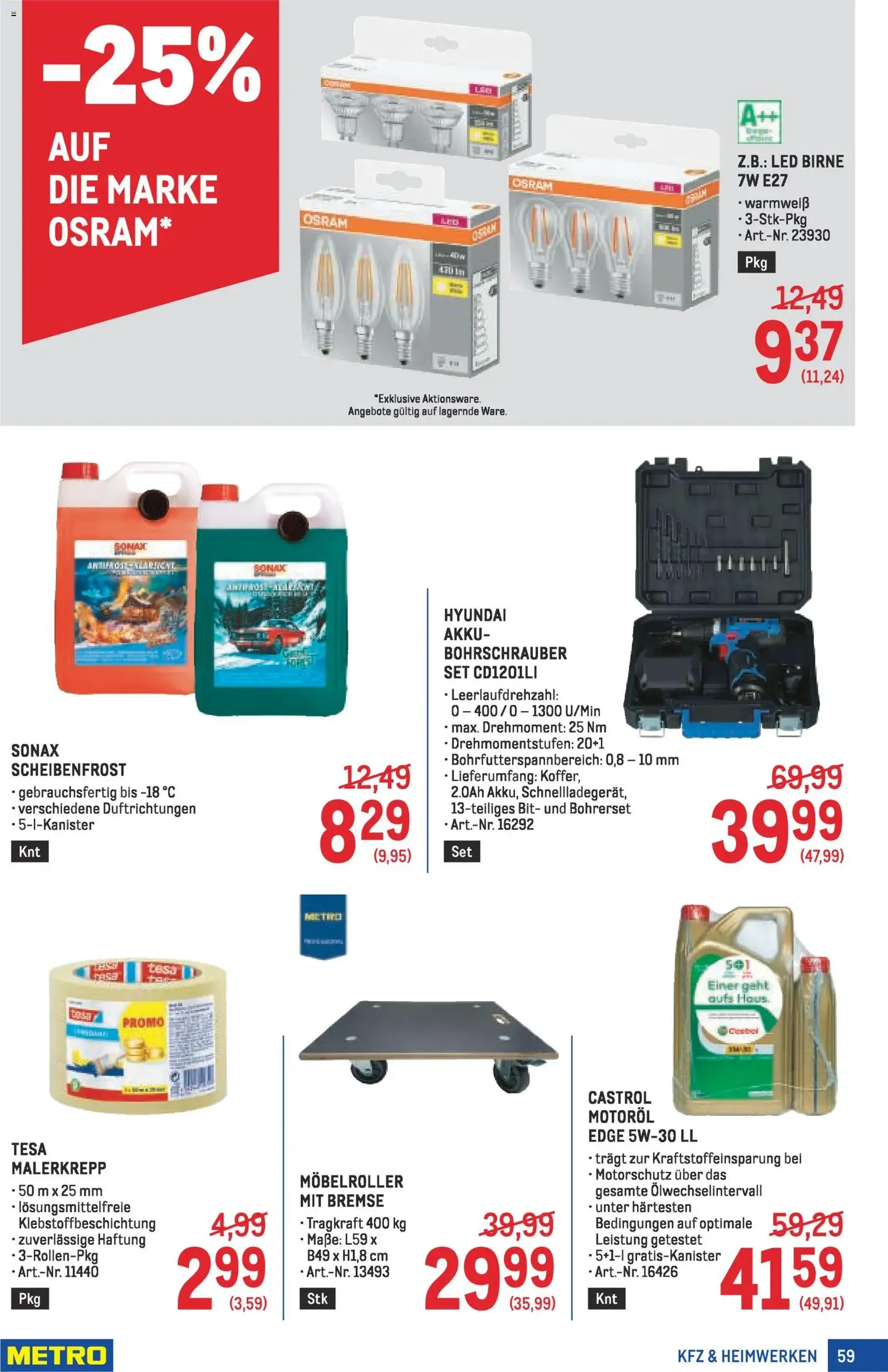 Metro Profi - Gültiger Prospekt ab 05.02.2026, Seite 59 von insgesamt 64