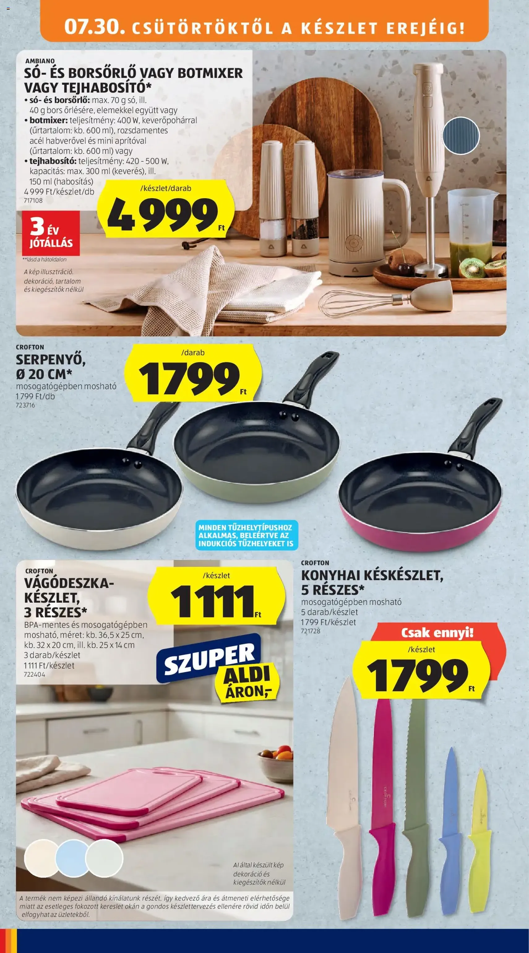 Aldi akciós újság - 2026.07.30. érvényes szórólap 34 oldal 54 oldalból