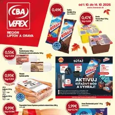 CBA Verex leták - náhľad letáku platný od 01.10.2026