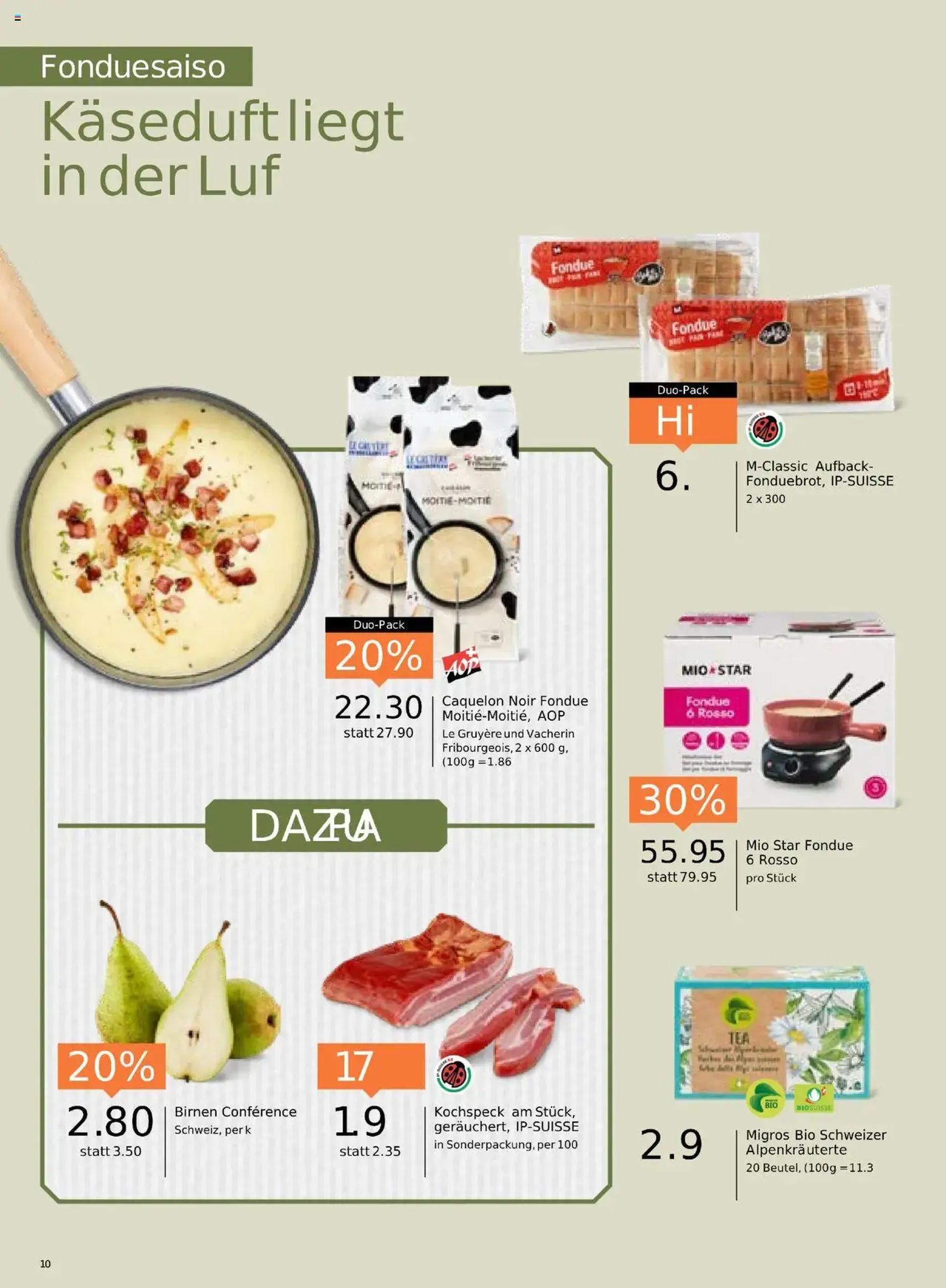 Migros Aktionen - Gültiger Prospekt ab 14.10.2025, Seite 10 von insgesamt 24 Migros Aktionen - Gültiger Prospekt ab 14.10.2025, Seite 10 von insgesamt 24