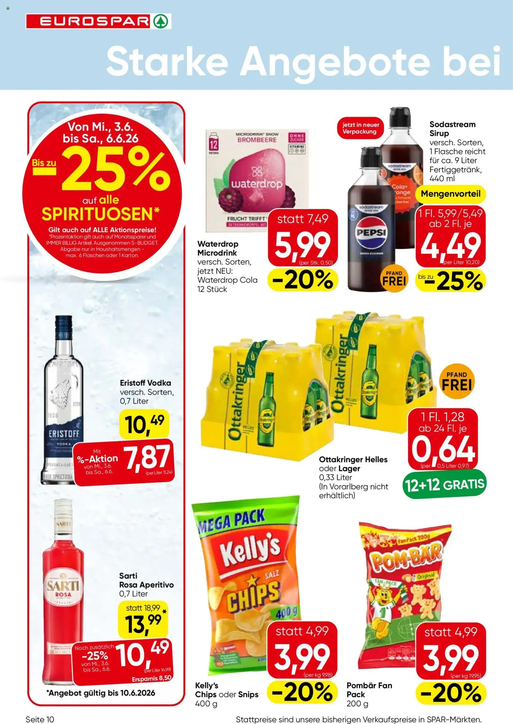Eurospar Flugblatt - Gültiger Prospekt ab 03.06.2026, Seite 10 von insgesamt 16
