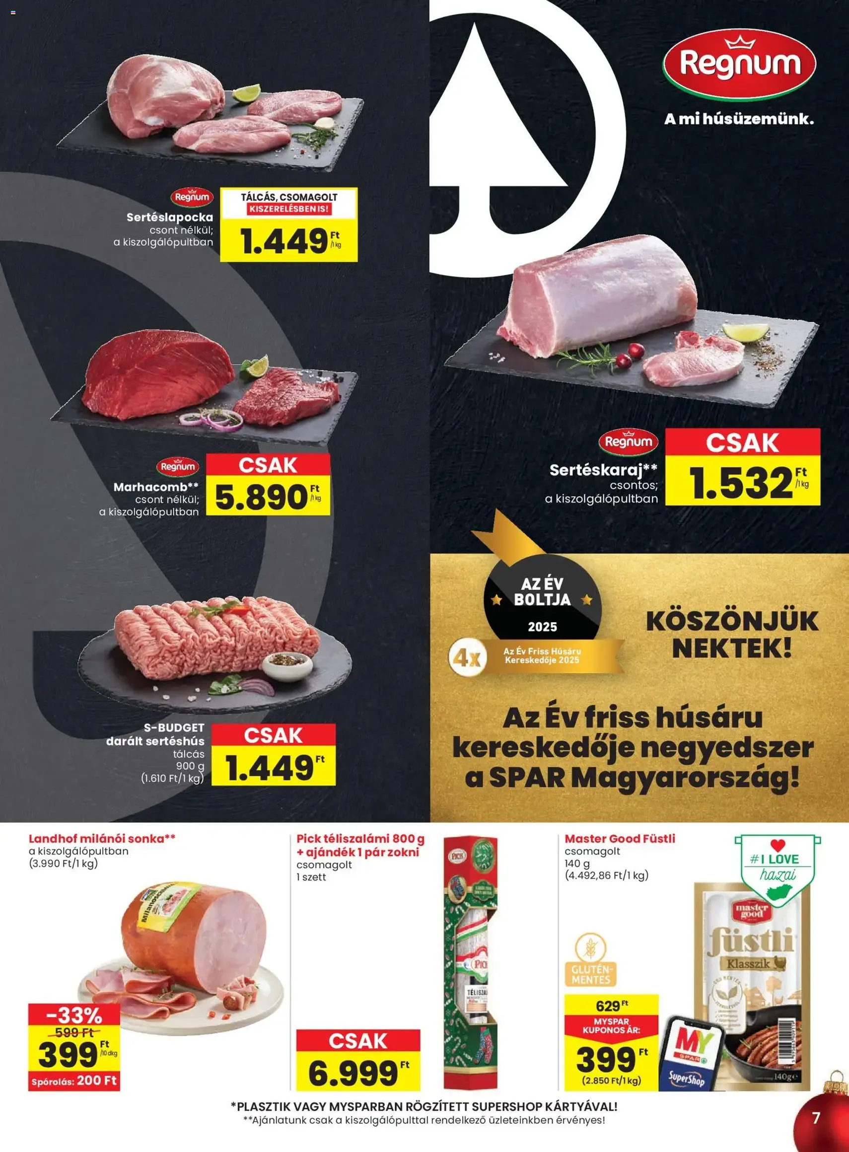 Spar Akciós újság - 2025.12.18. érvényes szórólap 7 oldal 28 oldalból