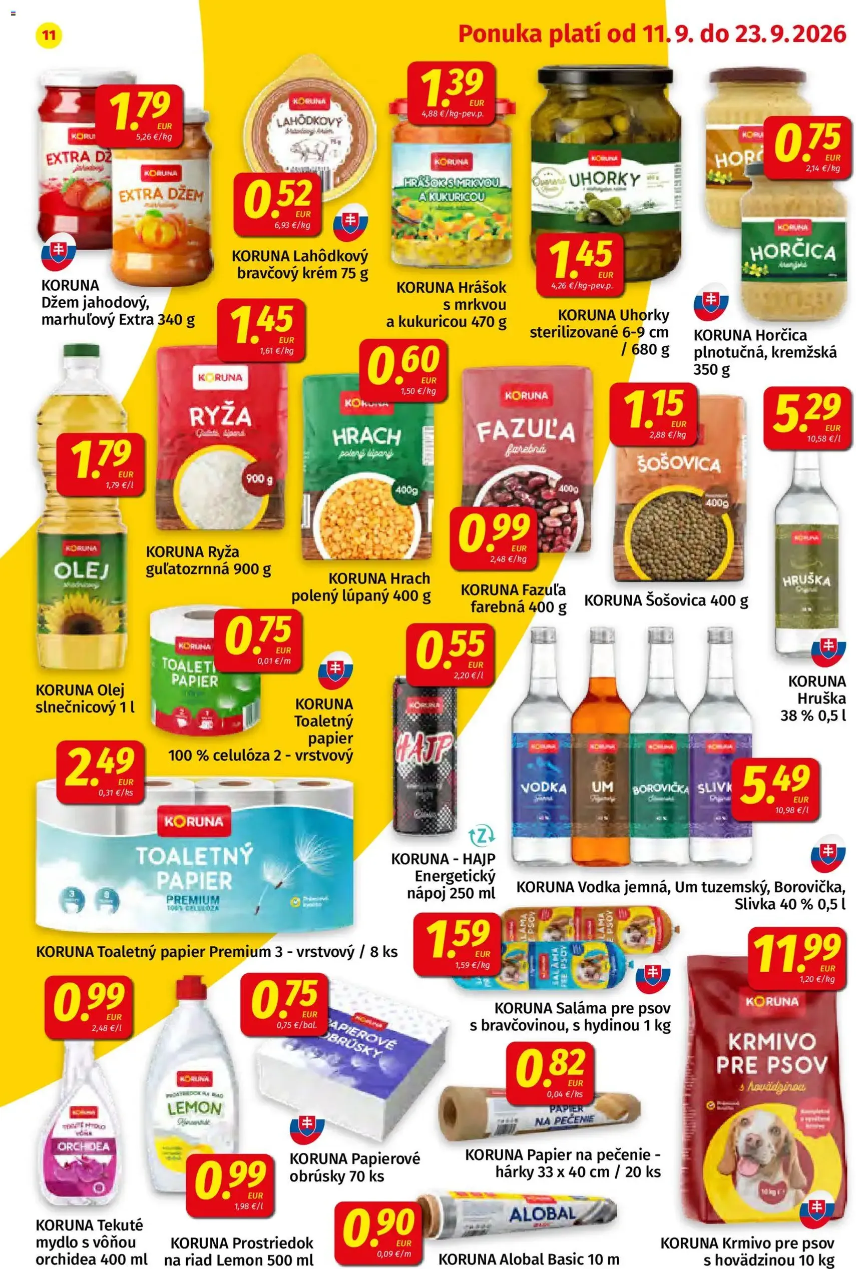 Koruna leták - platný leták od 11.09.2026 strana 11 z 24