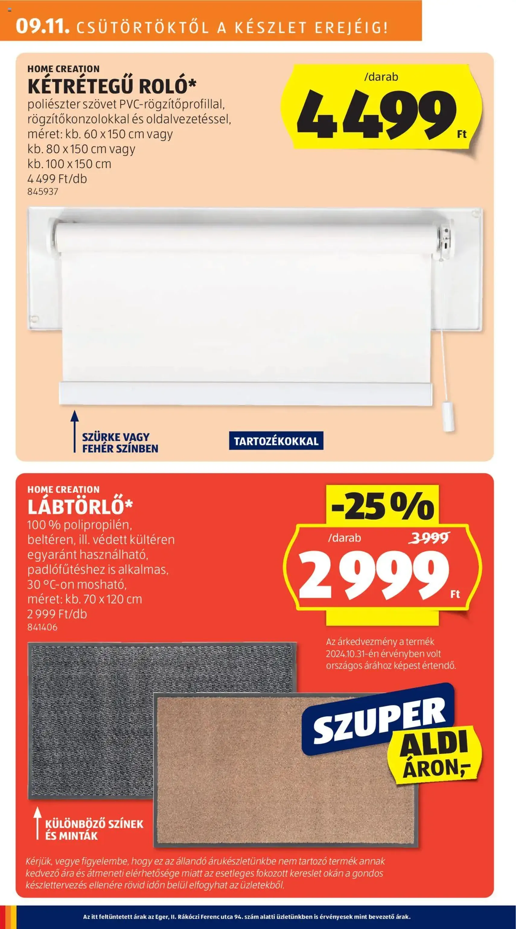 Aldi Akciós újság - 2025.09.11. érvényes szórólap 4 oldal 46 oldalból Aldi Akciós újság - 2025.09.11. érvényes szórólap 4 oldal 46 oldalból