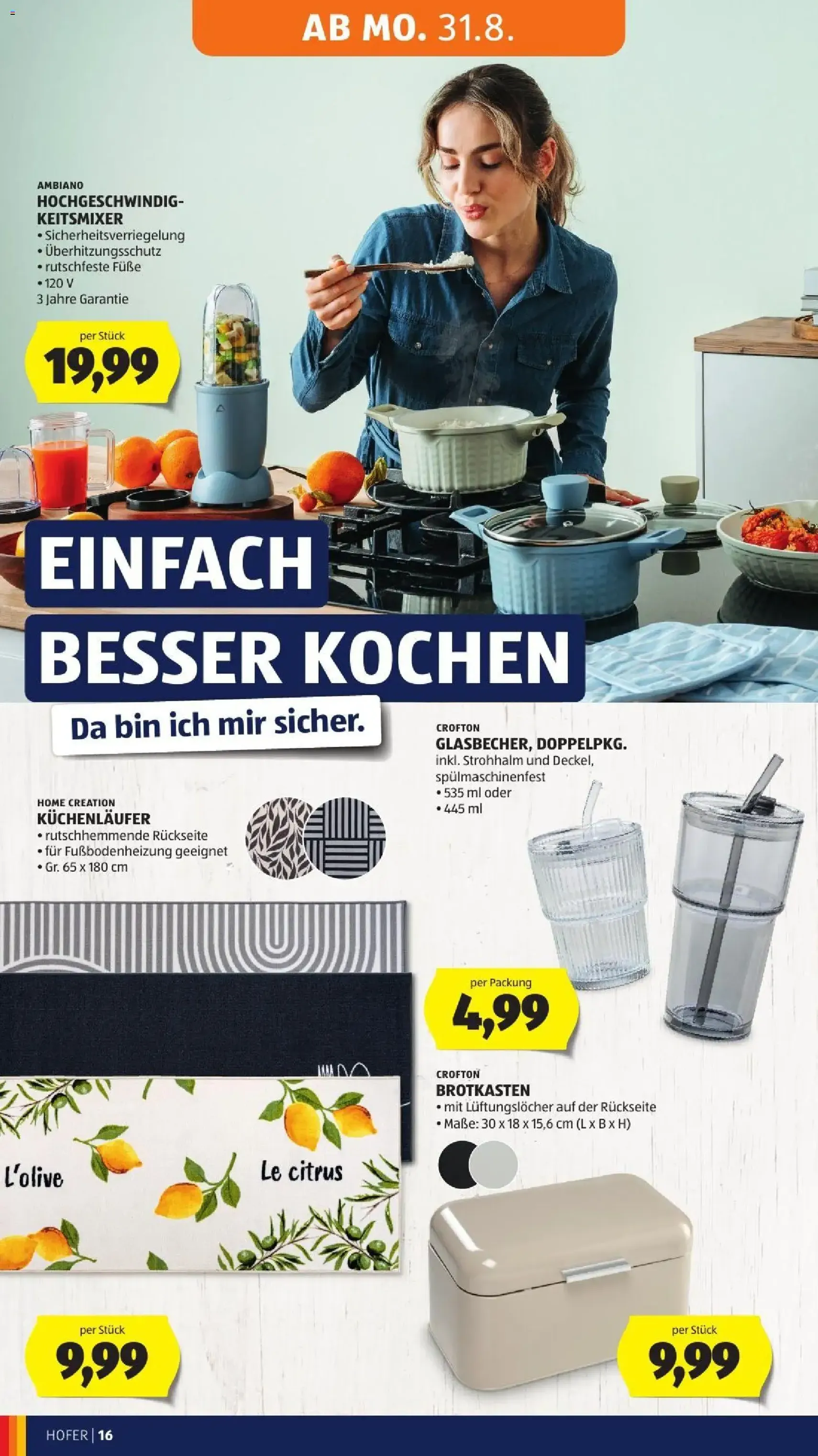 Hofer Flugblatt - Gültiger Prospekt ab 28.08.2026, Seite 28 von insgesamt 45