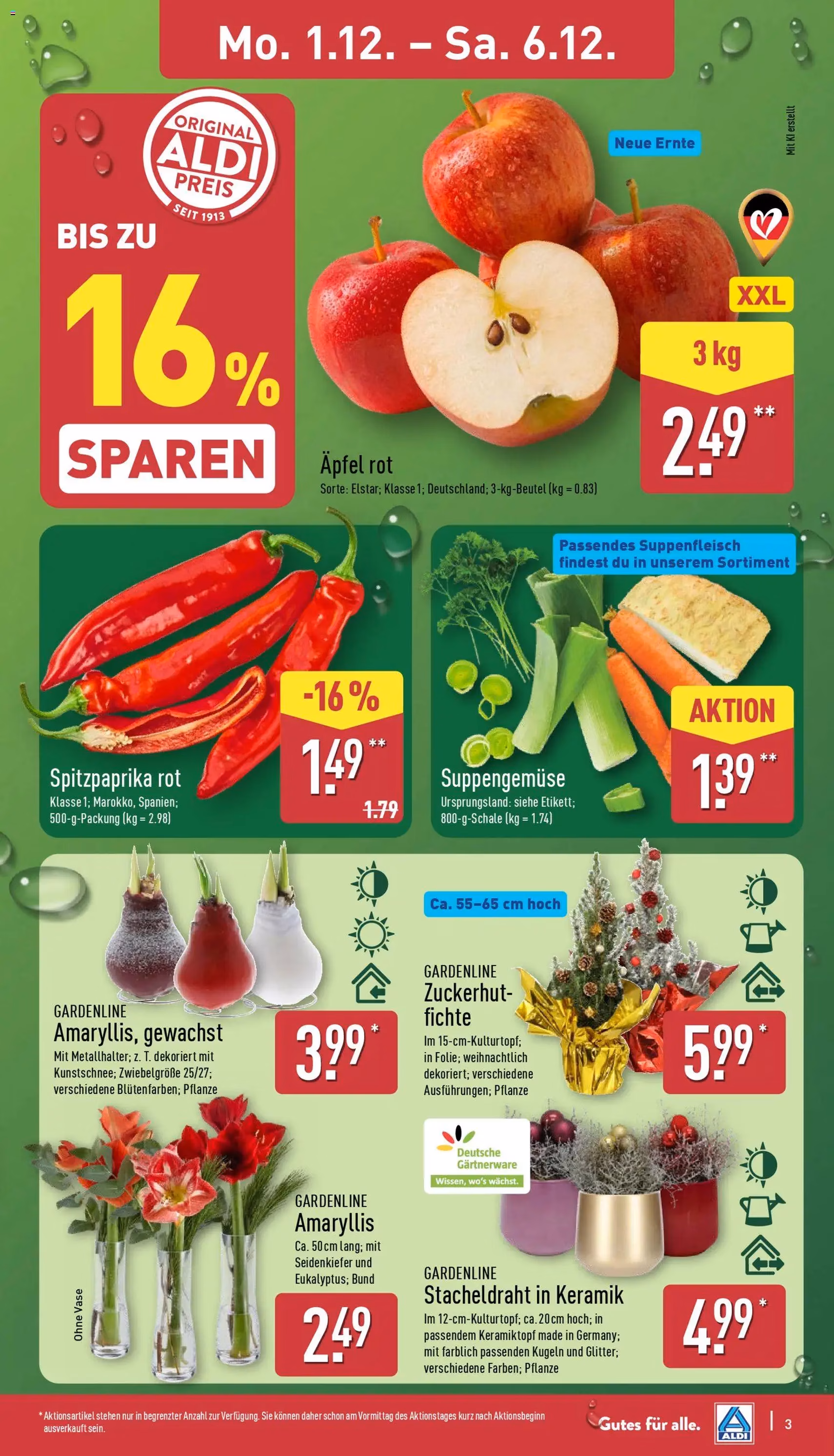 Aldi Prospekt - Gültiger Prospekt ab 01.12.2025, Seite 3 von insgesamt 45