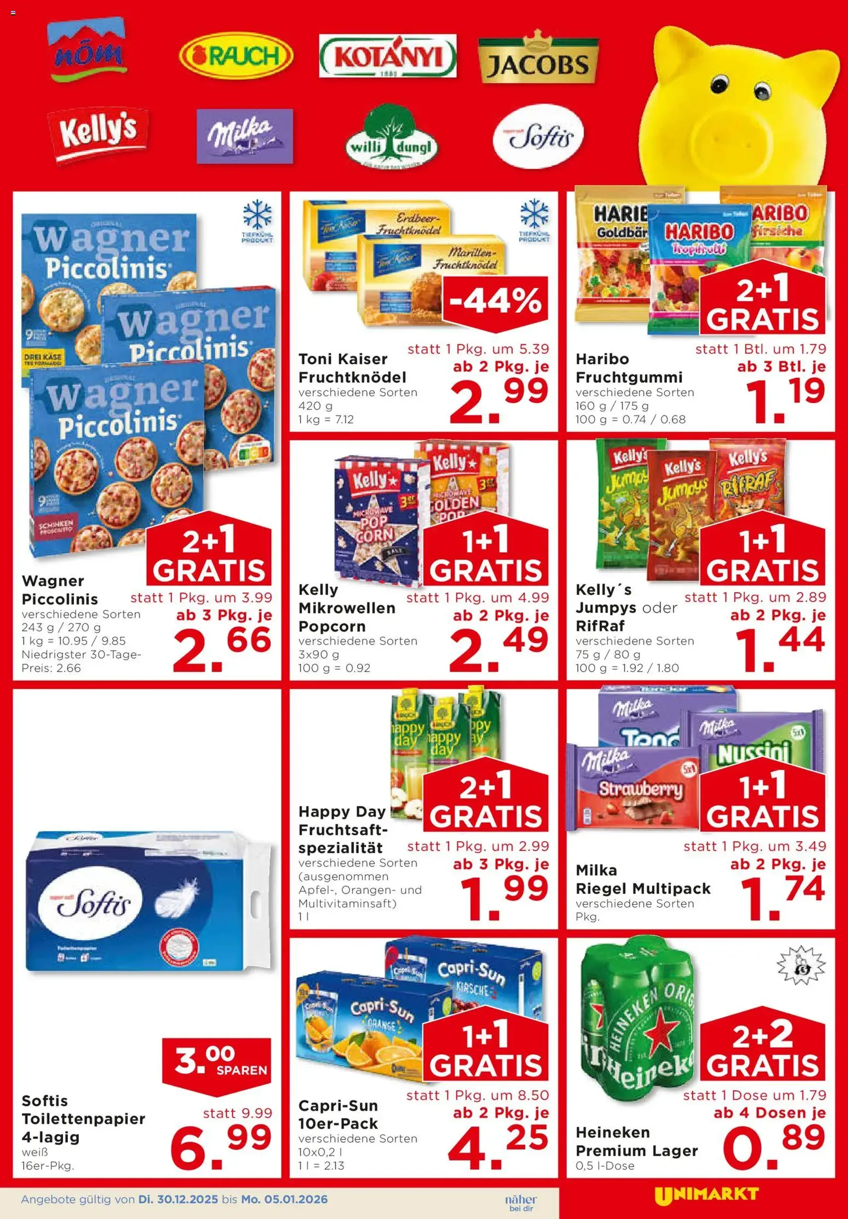 Unimarkt Flugblatt - Gültiger Prospekt ab 30.12.2025, Seite 3 von insgesamt 12