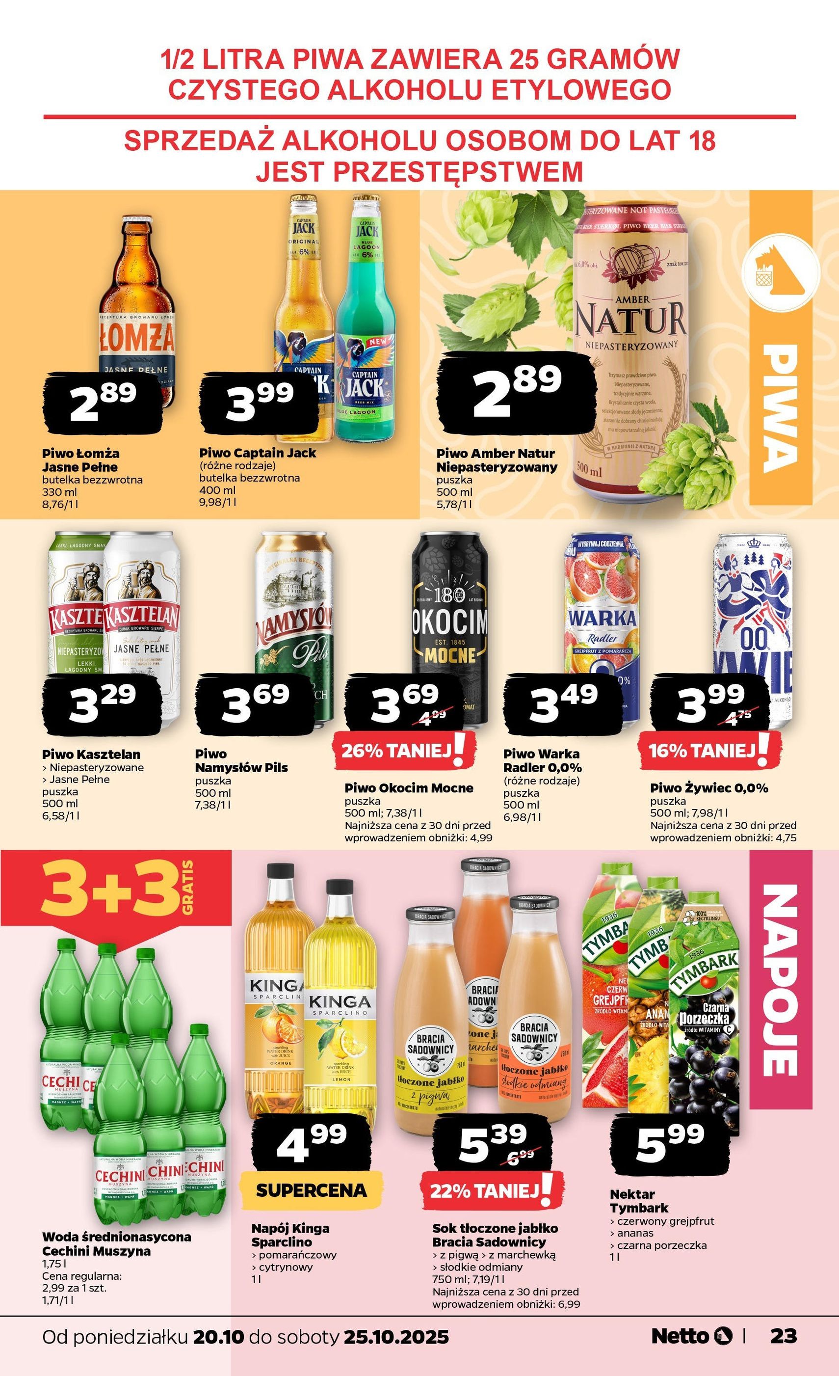 Netto gazetka - Spożywcza - ważny gazetka od 20.10.2025 strona 23 z 34 Netto gazetka - Spożywcza - ważny gazetka od 20.10.2025 strona 23 z 34