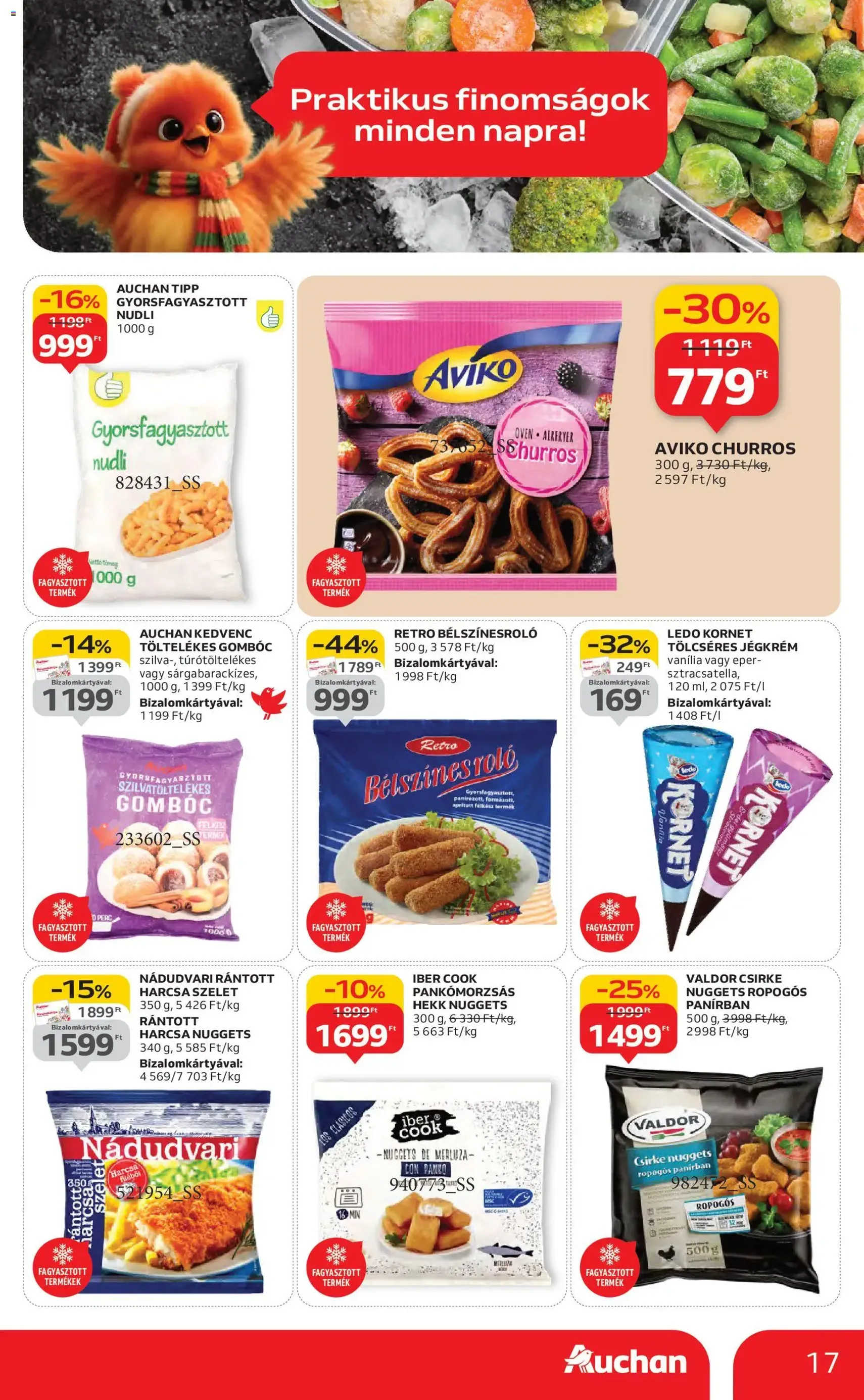 Auchan Akciós újság - 2025.10.30. érvényes szórólap 17 oldal 58 oldalból Auchan Akciós újság - 2025.10.30. érvényes szórólap 17 oldal 58 oldalból