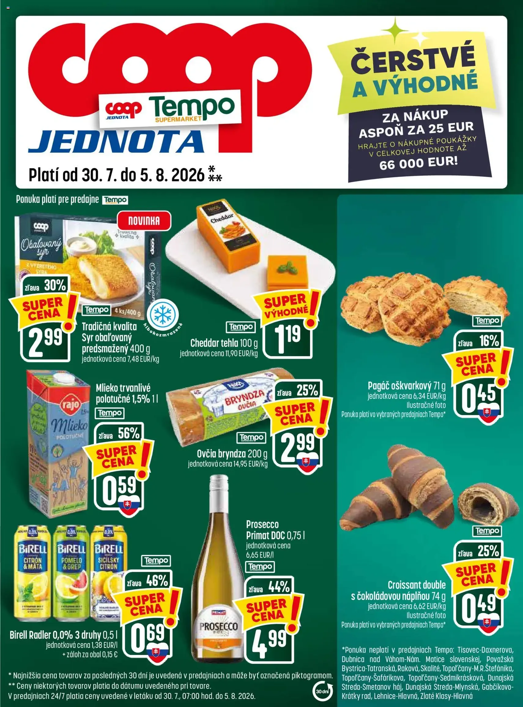 COOP Jednota leták - platný leták od 30.07.2026 strana 25 z 28