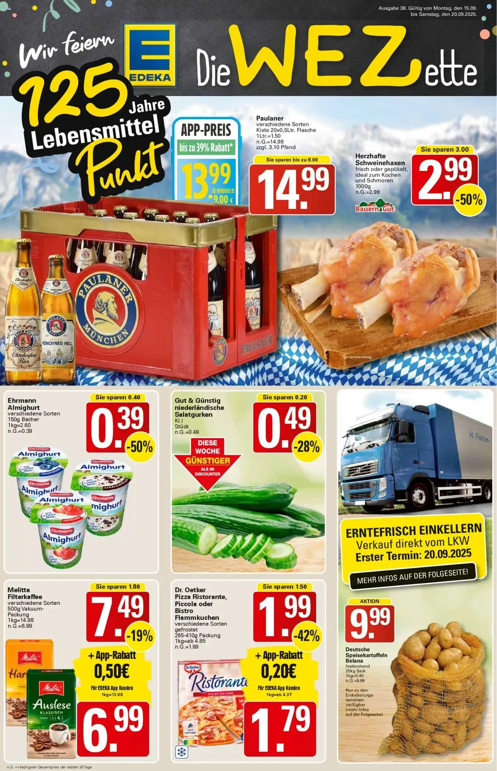 WEZ Prospekt - Gültiger Prospekt ab 15.09.2025, Seite 1 von insgesamt 18