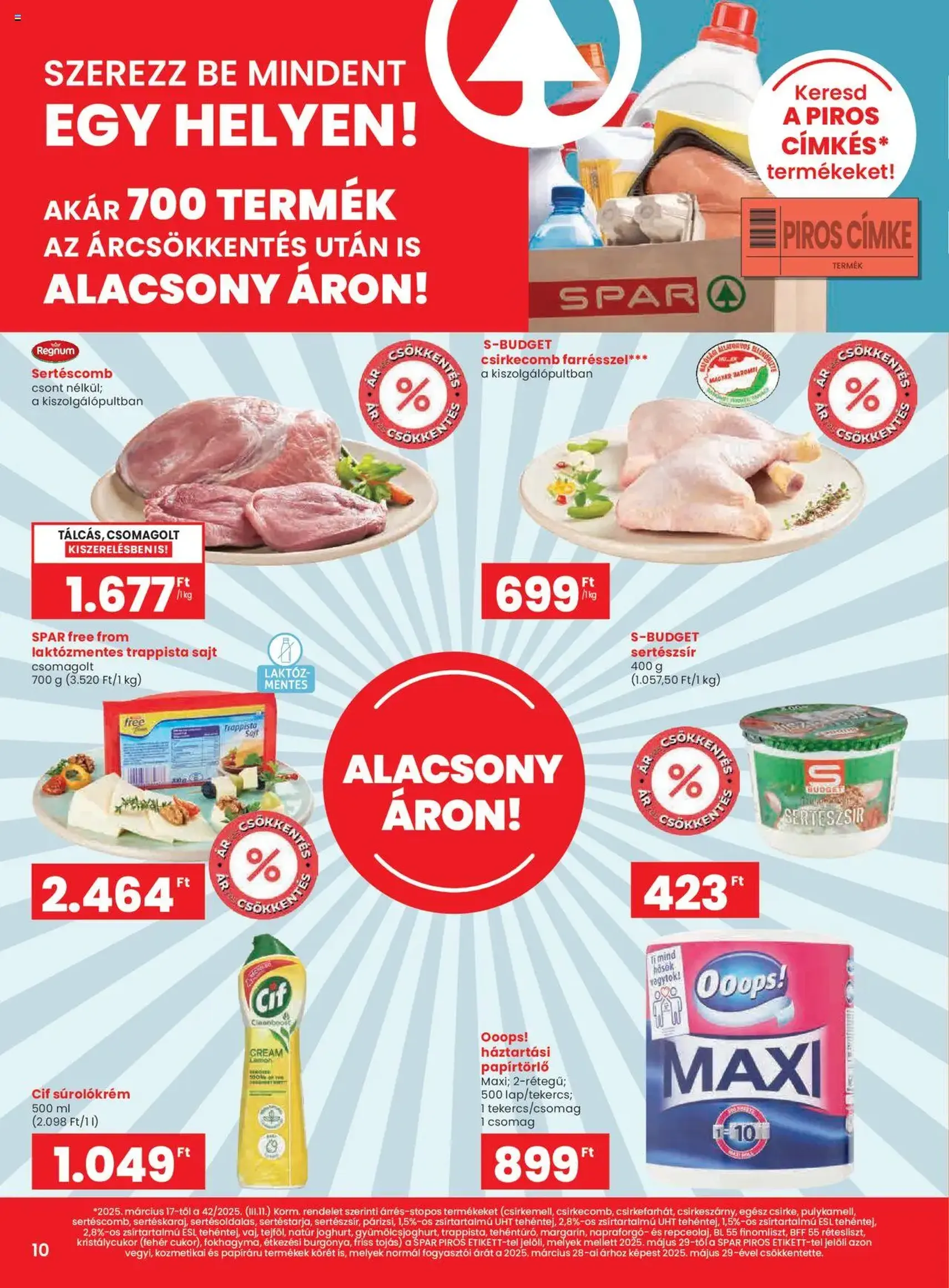 Spar Akciós újság - 2025.07.24. érvényes szórólap 10 oldal 20 oldalból Spar Akciós újság - 2025.07.24. érvényes szórólap 10 oldal 20 oldalból