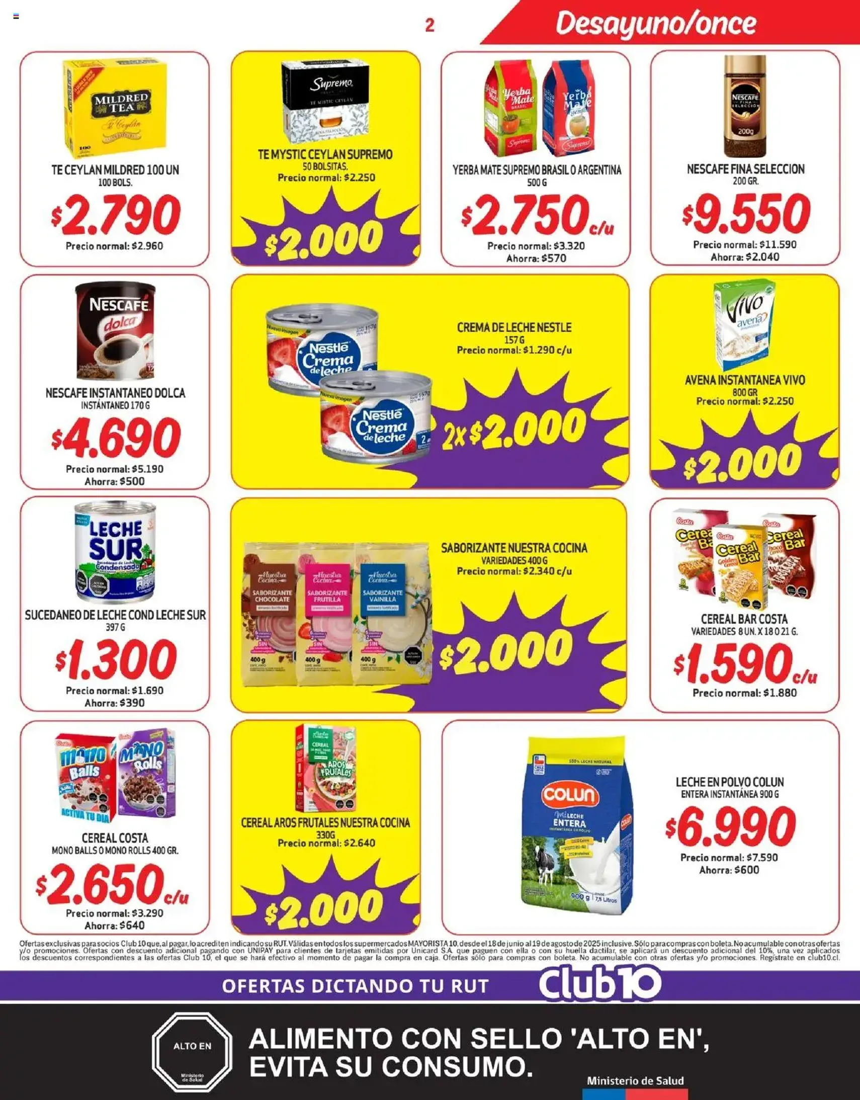 Mayorista 10 Ofertas - folleto válido desde 16.08.2025 página 2 de 21 Mayorista 10 Ofertas - folleto válido desde 16.08.2025 página 2 de 21