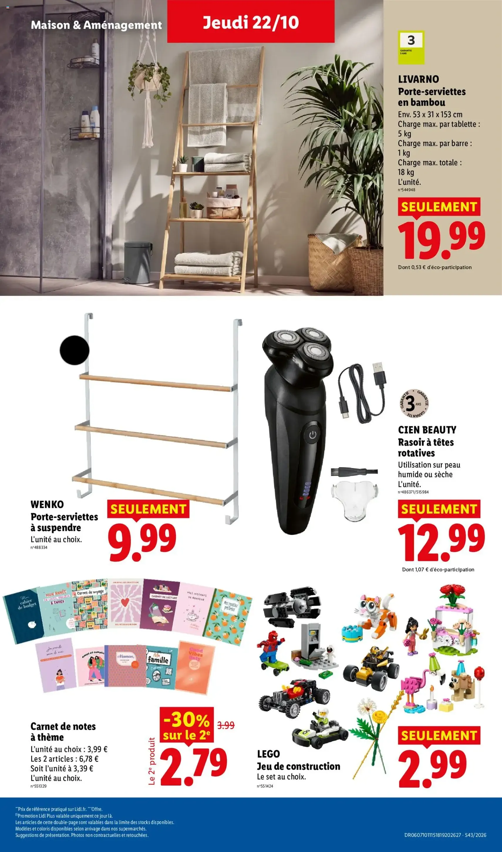LIDL catalogue - brochure valable à partir du 22/10/2026, page 43 sur 66