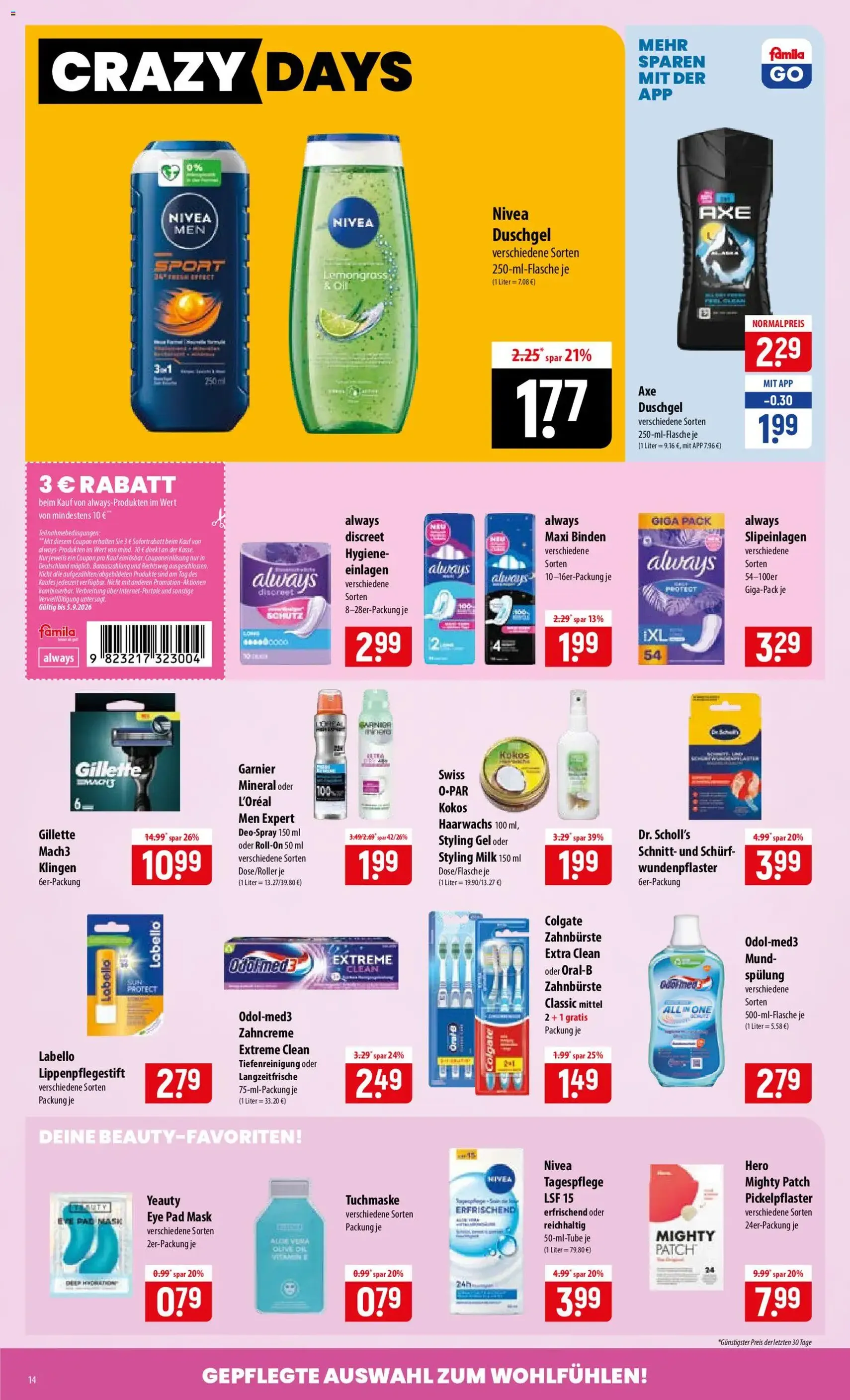 Famila Prospekt - Gültiger Prospekt ab 31.08.2026, Seite 14 von insgesamt 24