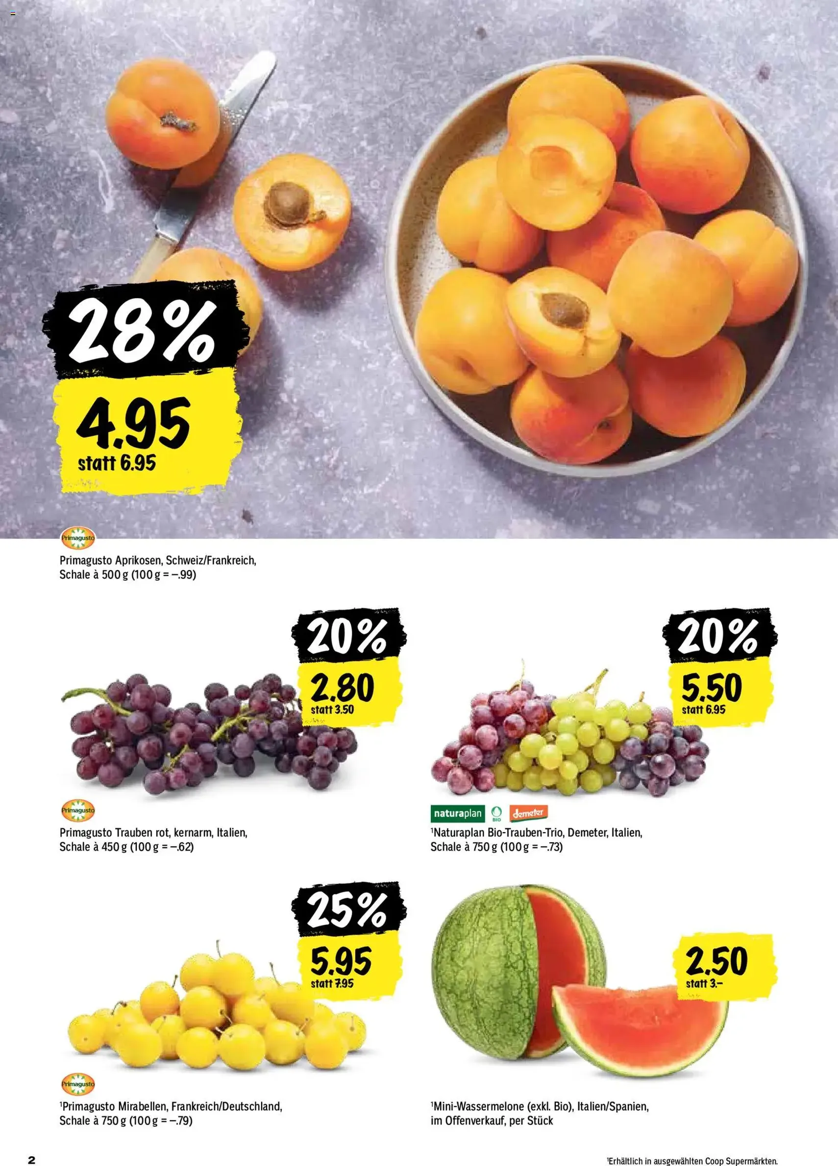 Coop aktionen - Gültiger Prospekt ab 27.08.2026, Seite 2 von insgesamt 24