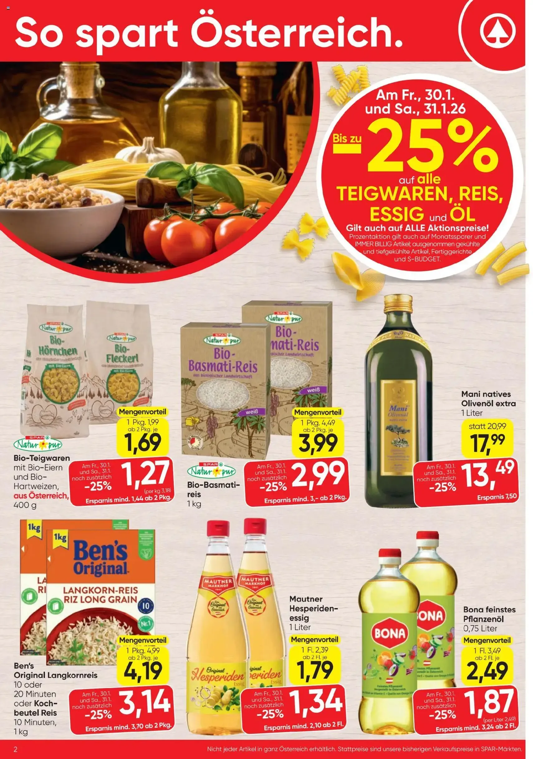 Spar Flugblatt - Gültiger Prospekt ab 29.01.2026, Seite 2 von insgesamt 24
