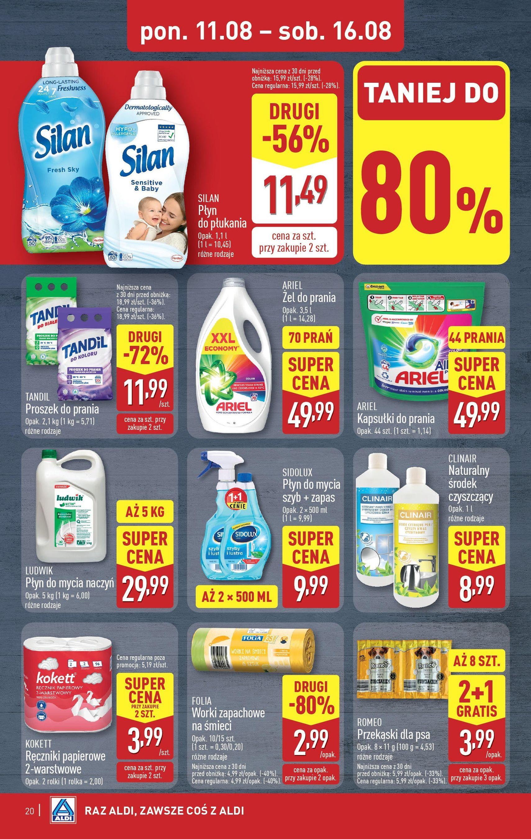 Aldi Gazetka - ważny gazetka od 11.08.2025 strona 20 z 40 Aldi Gazetka - ważny gazetka od 11.08.2025 strona 20 z 40