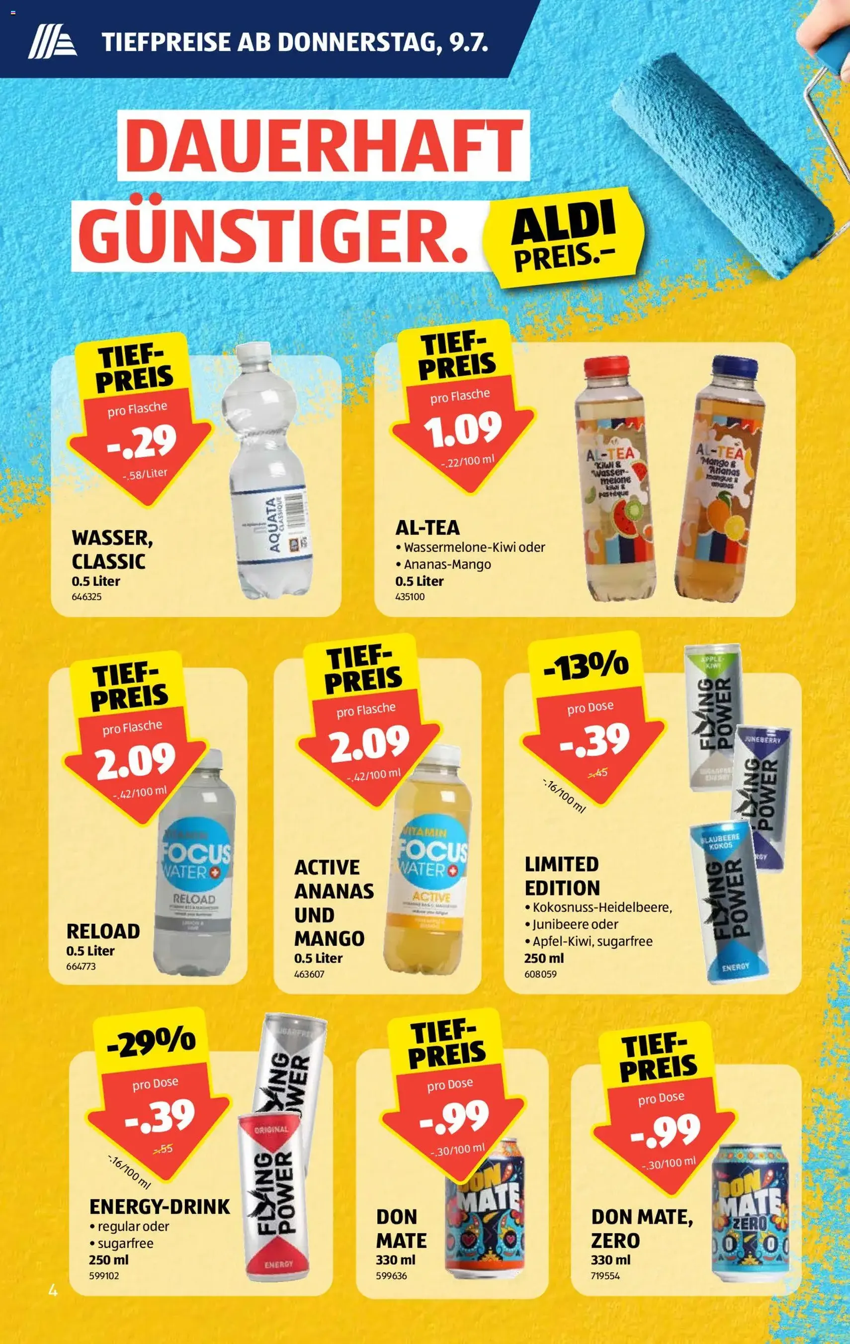 Aldi aktionen - Gültiger Prospekt ab 09.07.2026, Seite 4 von insgesamt 44