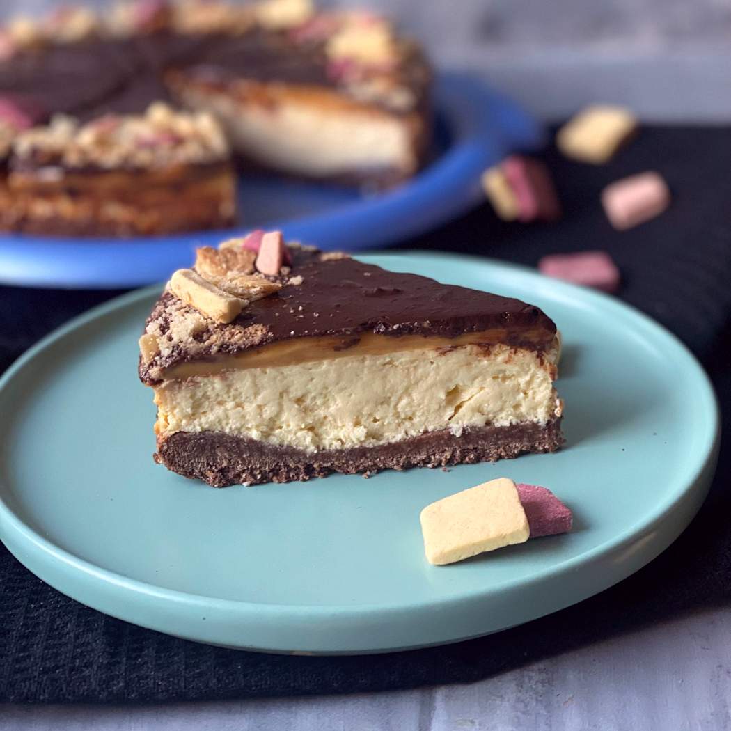 Fit sajttorta karamell réteggel