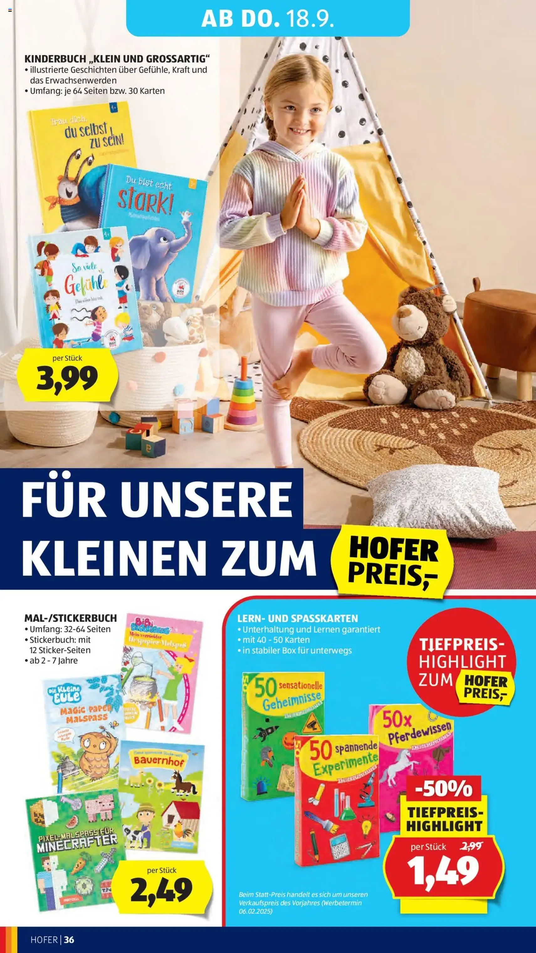 Hofer Flugblatt - Gültiger Prospekt ab 12.09.2025, Seite 40 von insgesamt 49