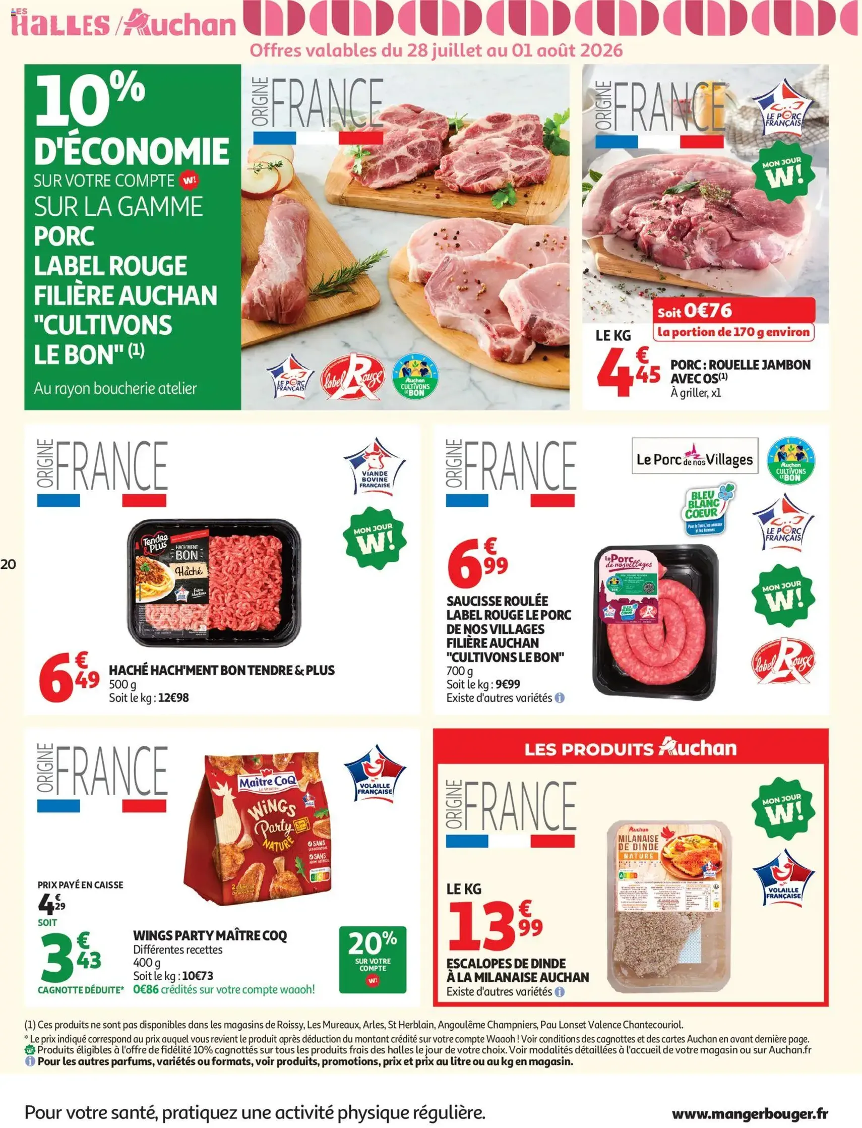 Auchan folder / publicité - geldige folder vanaf 28/07/2026 pagina 20 van 54
