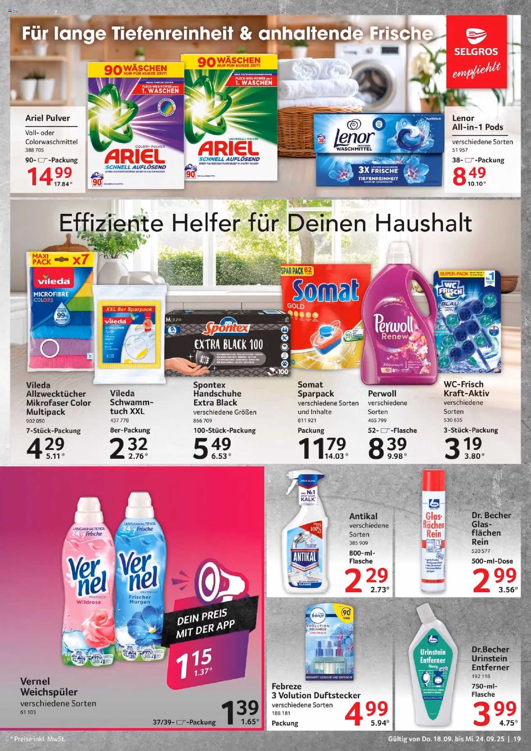 Selgros Prospekt - Gültiger Prospekt ab 18.09.2025, Seite 19 von insgesamt 24 Selgros Prospekt - Gültiger Prospekt ab 18.09.2025, Seite 19 von insgesamt 24