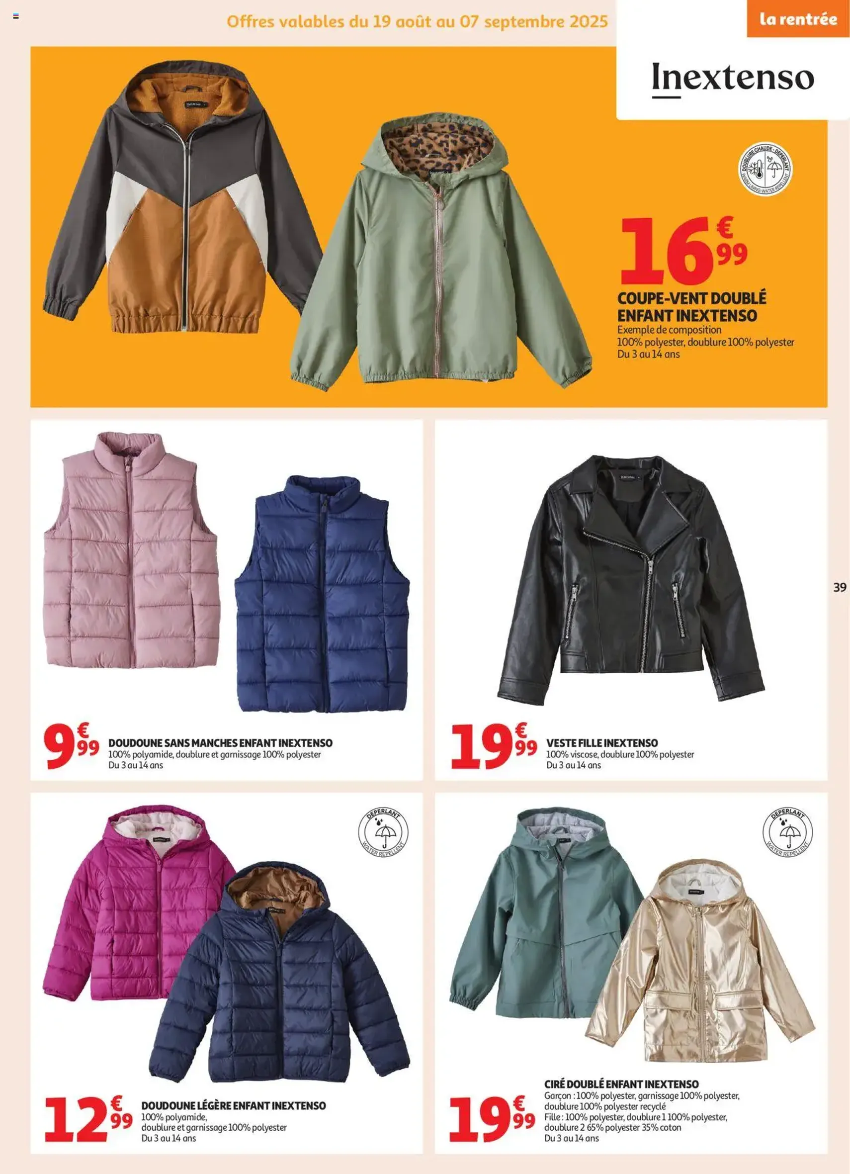 Auchan prospectus - brochure valable à partir du 19/08/2025, page 39 sur 46 Auchan prospectus - brochure valable à partir du 19/08/2025, page 39 sur 46