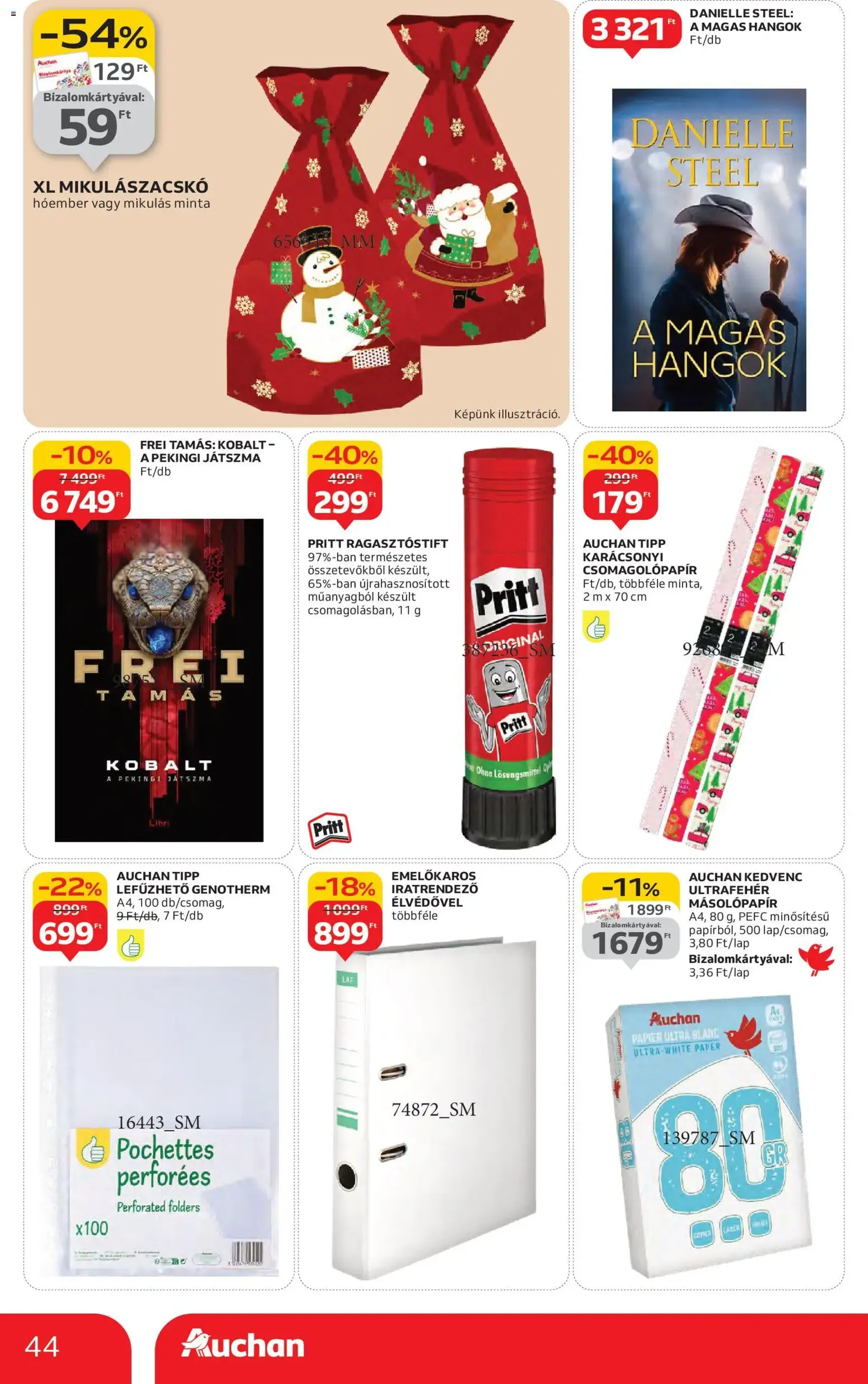Auchan Akciós újság - 2025.10.30. érvényes szórólap 44 oldal 58 oldalból Auchan Akciós újság - 2025.10.30. érvényes szórólap 44 oldal 58 oldalból