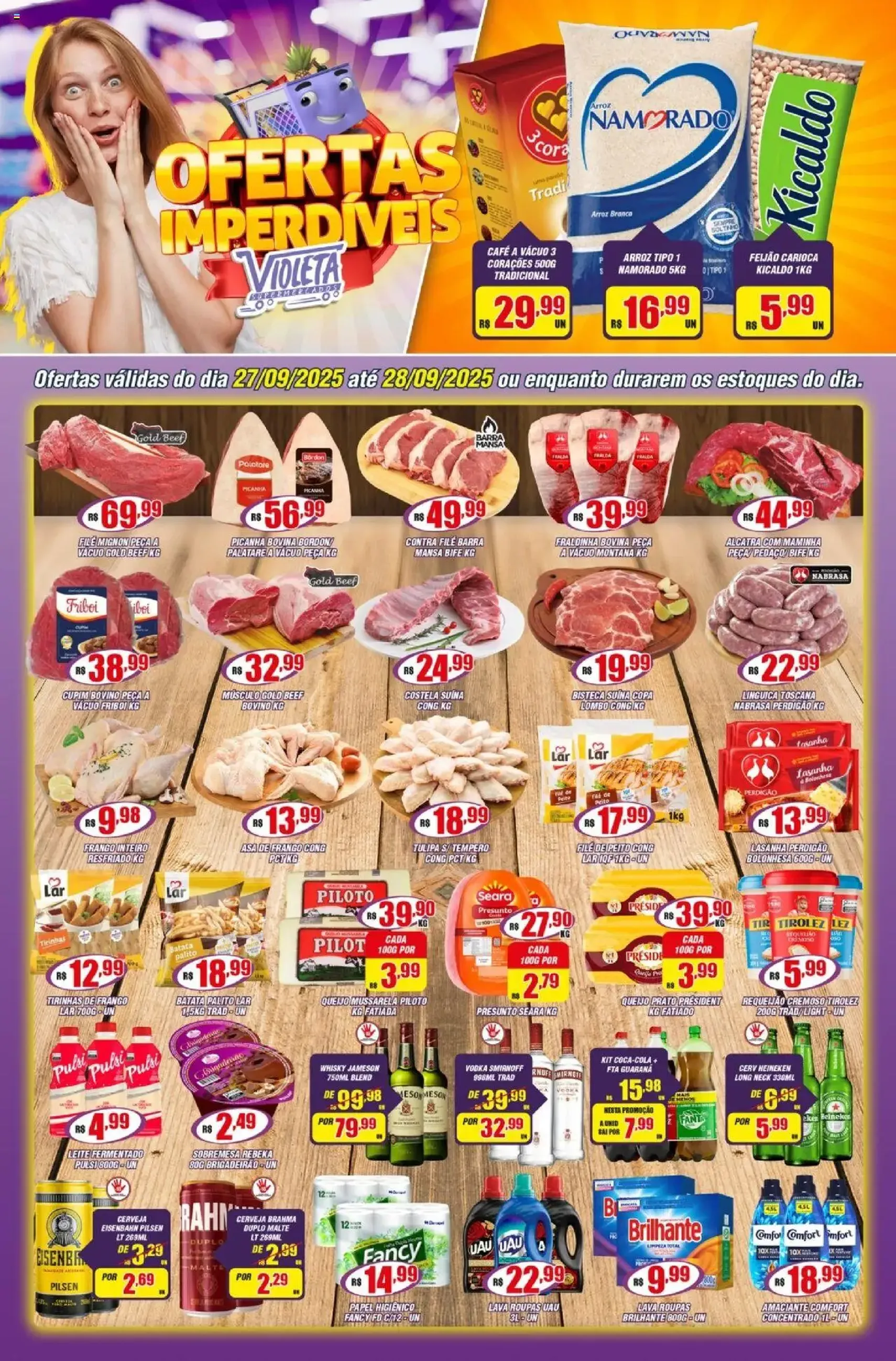 Violeta Supermercados - Ofertas da semana - folheto válido a partir de 27/09/2025 página 1 de 4