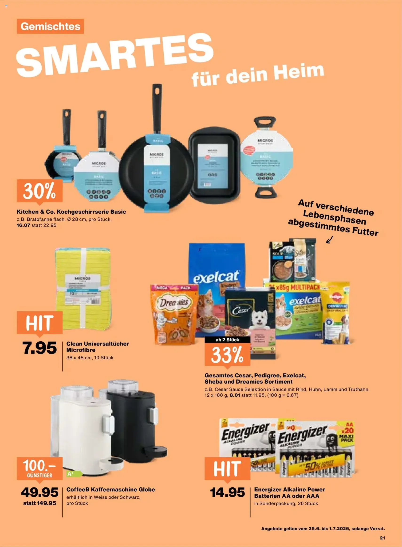 Migros aktionen - Gültiger Prospekt ab 25.06.2026, Seite 21 von insgesamt 24