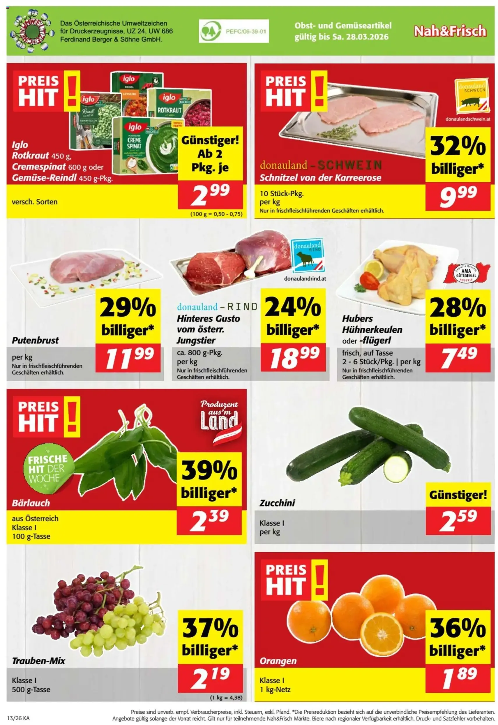 Nah und Frisch Flugblatt - Gültiger Prospekt ab 25.03.2026, Seite 8 von insgesamt 8