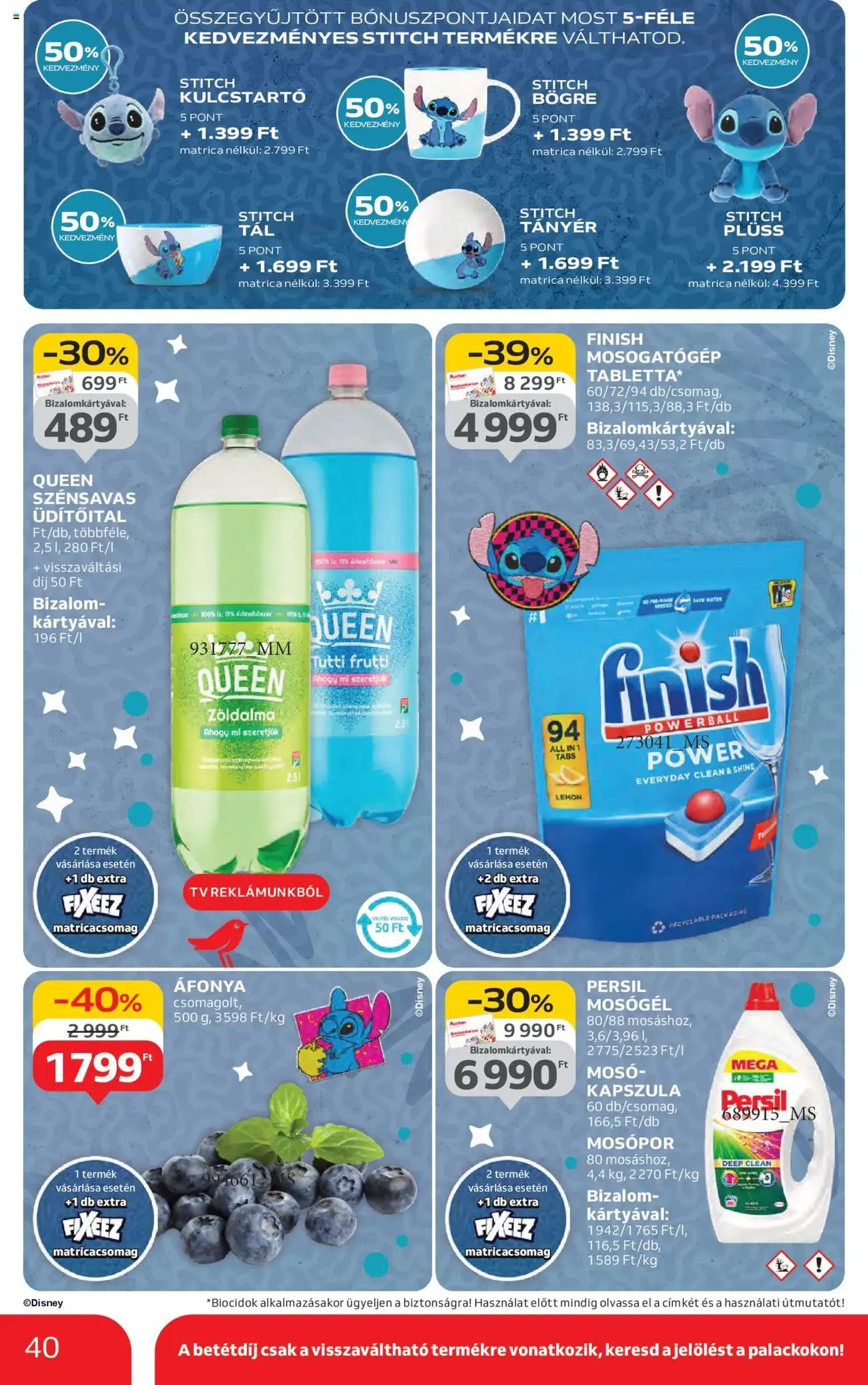 Auchan Akciós újság - 2025.07.31. érvényes szórólap 40 oldal 42 oldalból Auchan Akciós újság - 2025.07.31. érvényes szórólap 40 oldal 42 oldalból