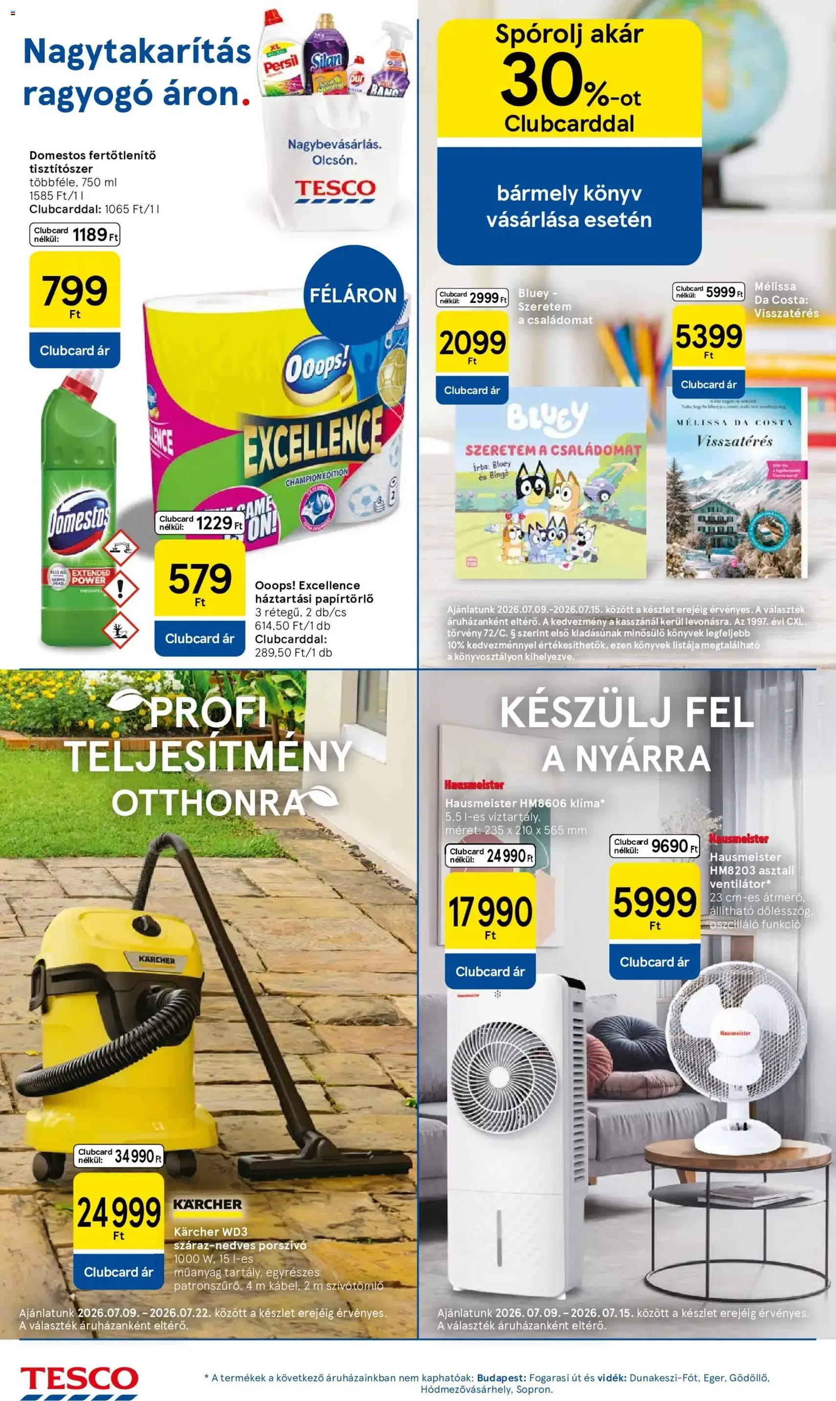 Tesco aktuális akciós újság - 2026.07.09. érvényes szórólap 16 oldal 32 oldalból