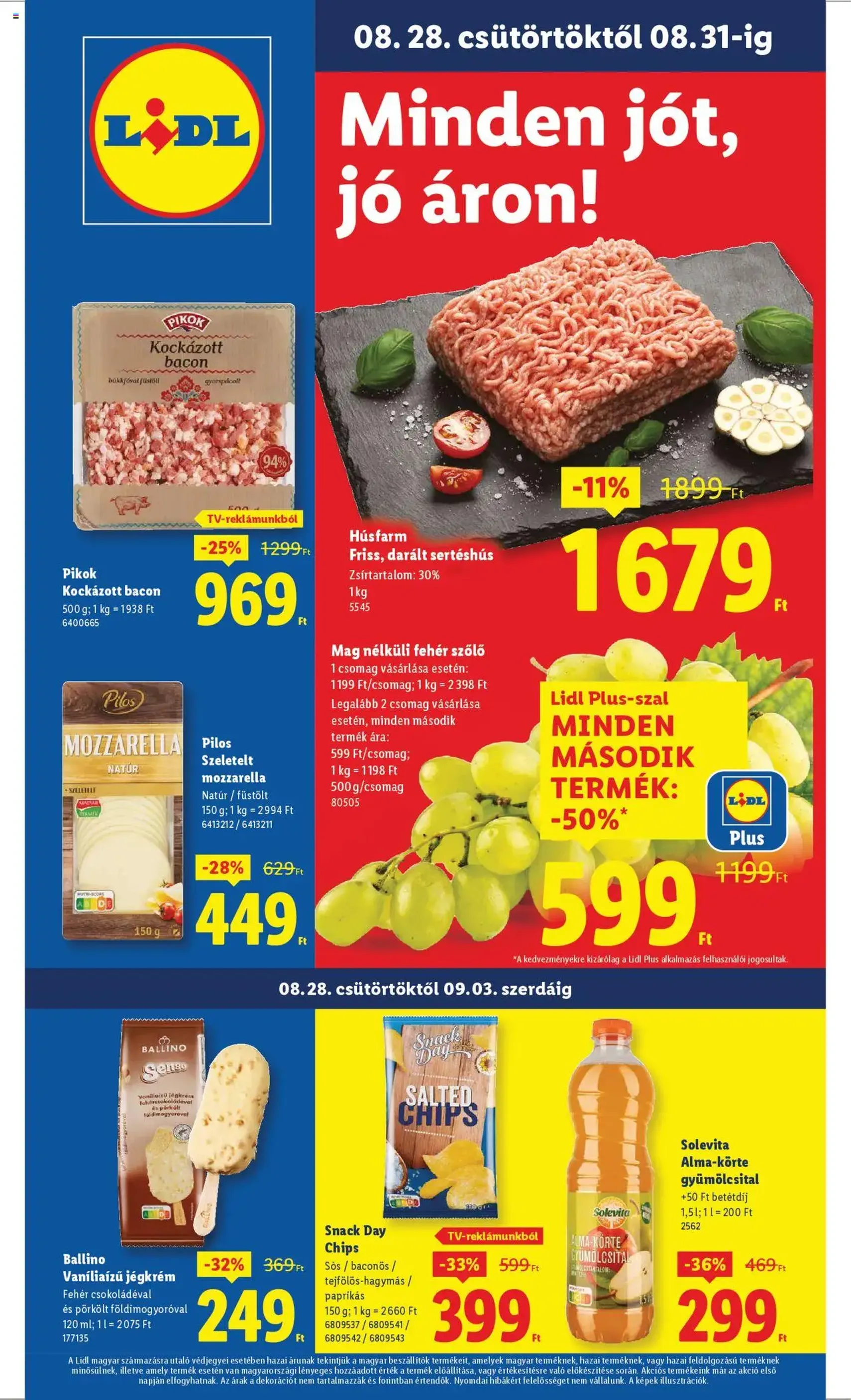 Lidl Akciós újság - 2025.08.28. érvényes szórólap 1 oldal 76 oldalból Lidl Akciós újság - 2025.08.28. érvényes szórólap 1 oldal 76 oldalból