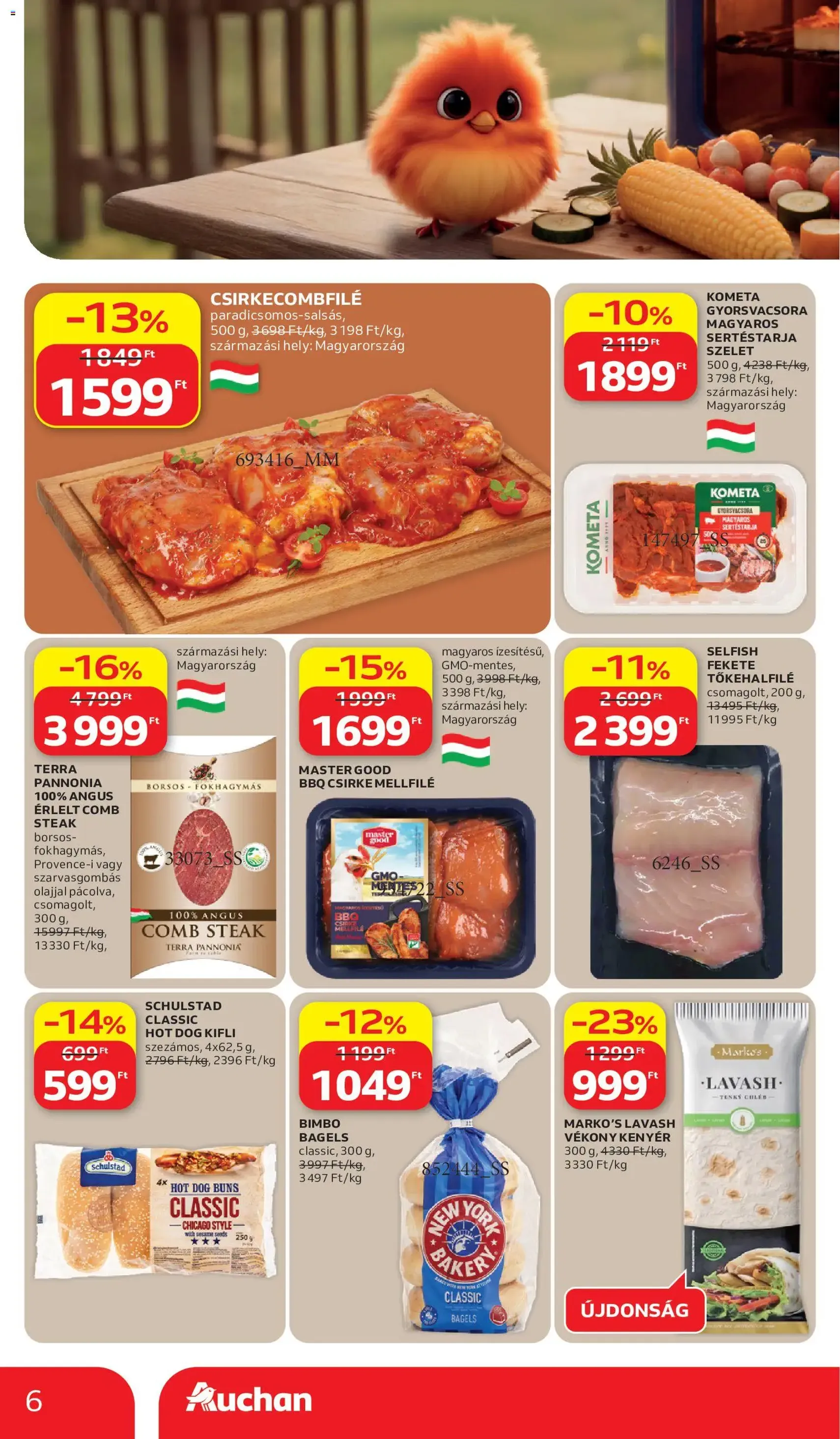Auchan akciós újság - 2026.06.11. érvényes szórólap 6 oldal 46 oldalból