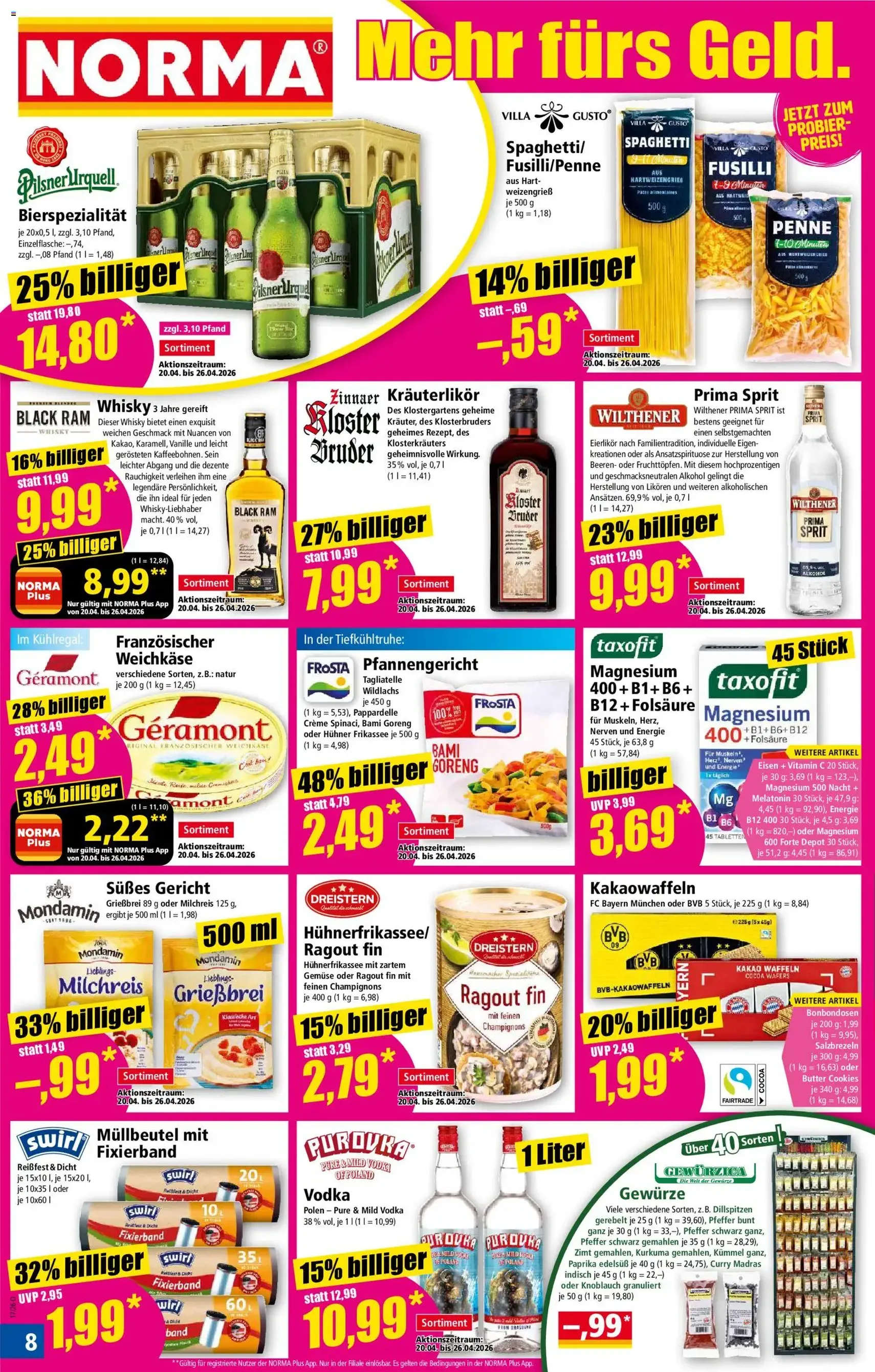 Norma Prospekt - Gültiger Prospekt ab 20.04.2026, Seite 8 von insgesamt 21