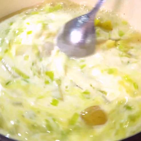 Zuppa di porri - procedimento 1