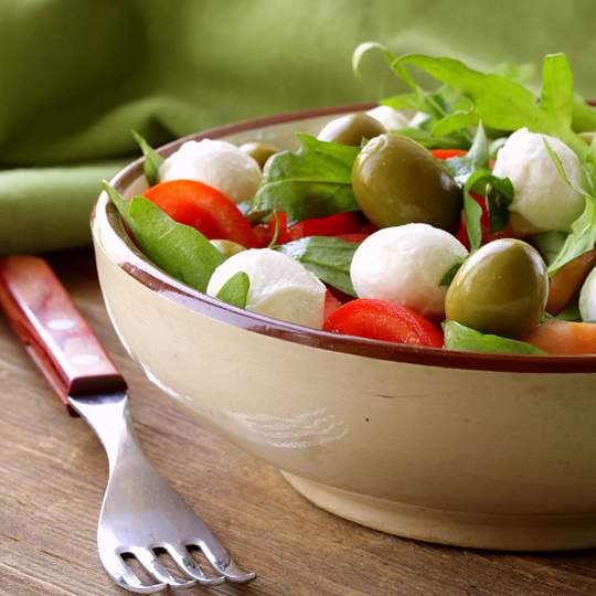 Anteprima ricetta Insalata con rucola e mozzarella