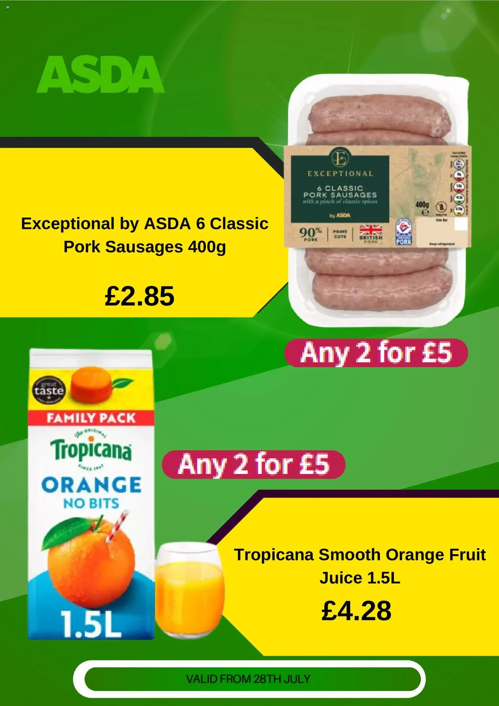Weekly offers Asda - valid flyer from 28/07/2026, page 3 of 5