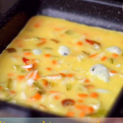 Rotolo di frittata - procedimento 1