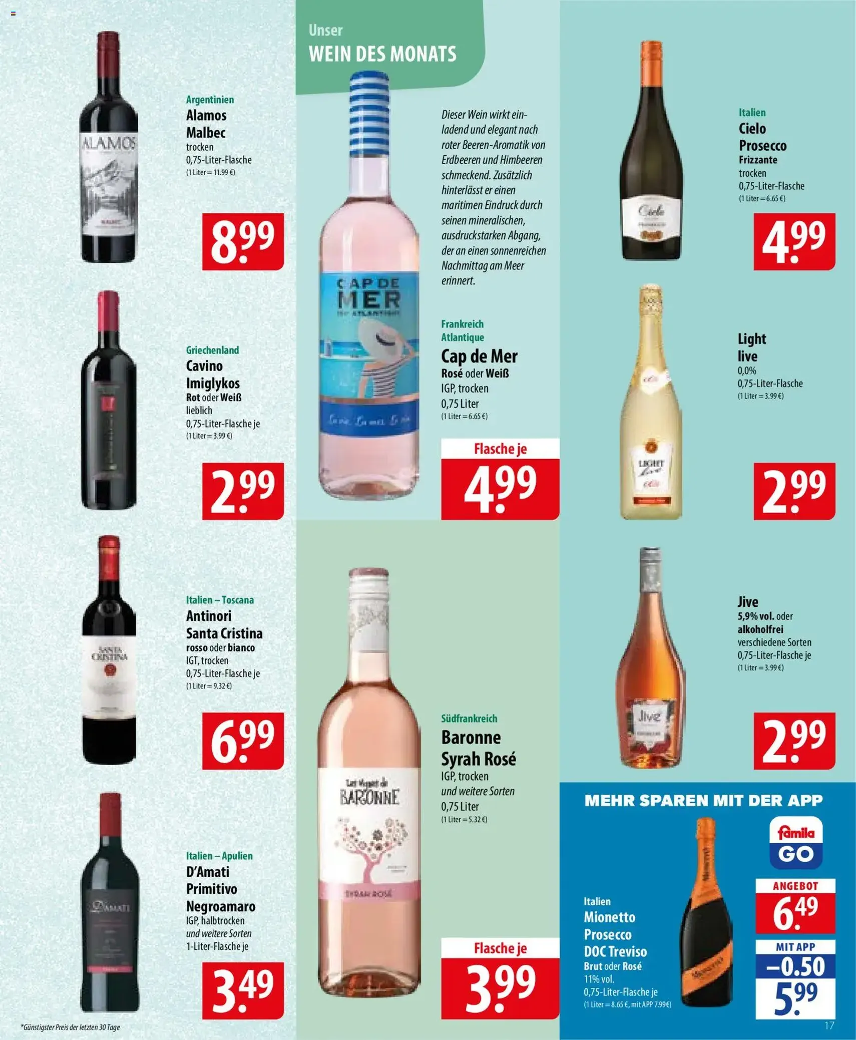 Famila Prospekt - Gültiger Prospekt ab 01.06.2026, Seite 17 von insgesamt 28