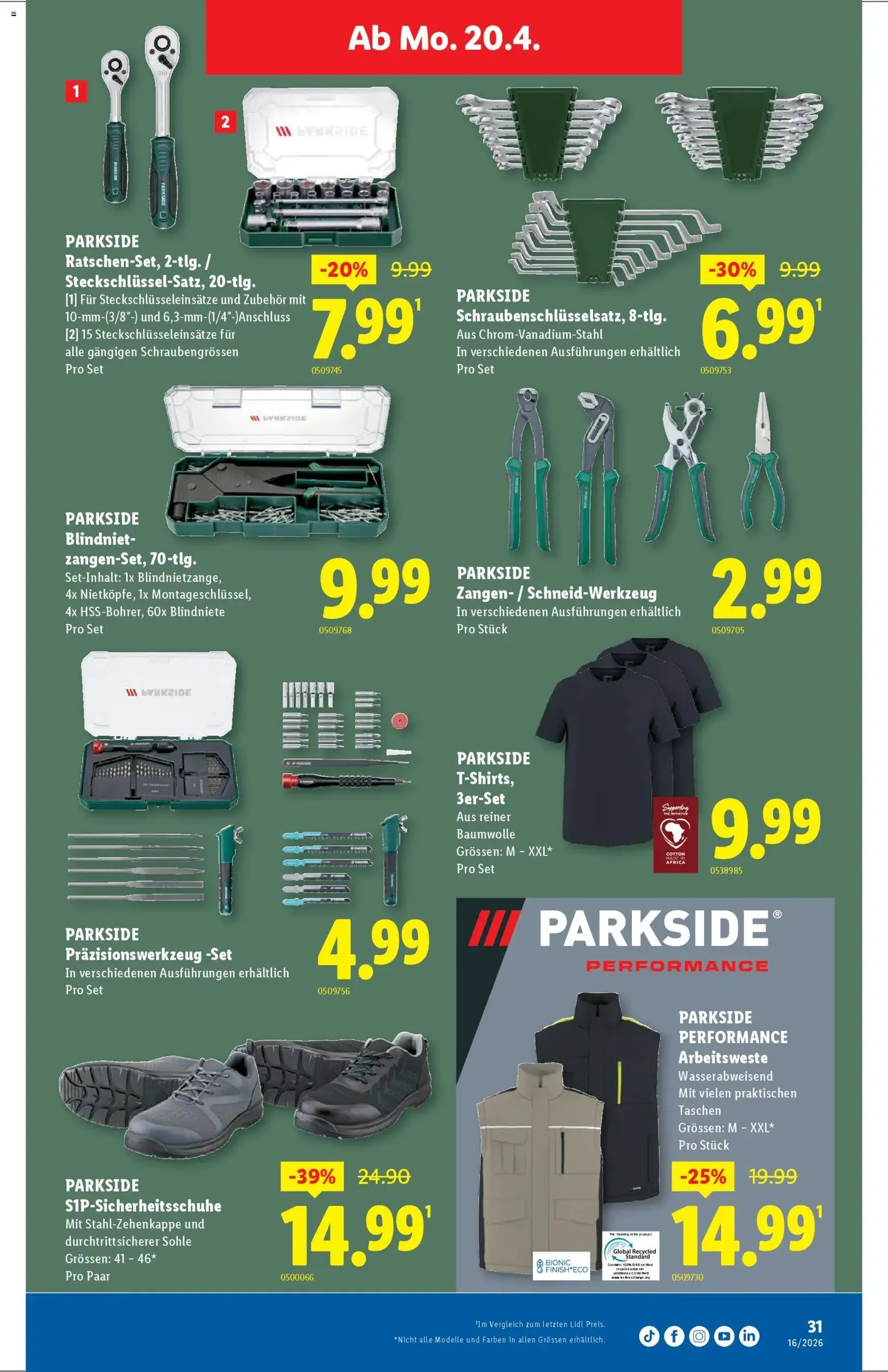 Lidl aktionen - Gültiger Prospekt ab 16.04.2026, Seite 31 von insgesamt 32