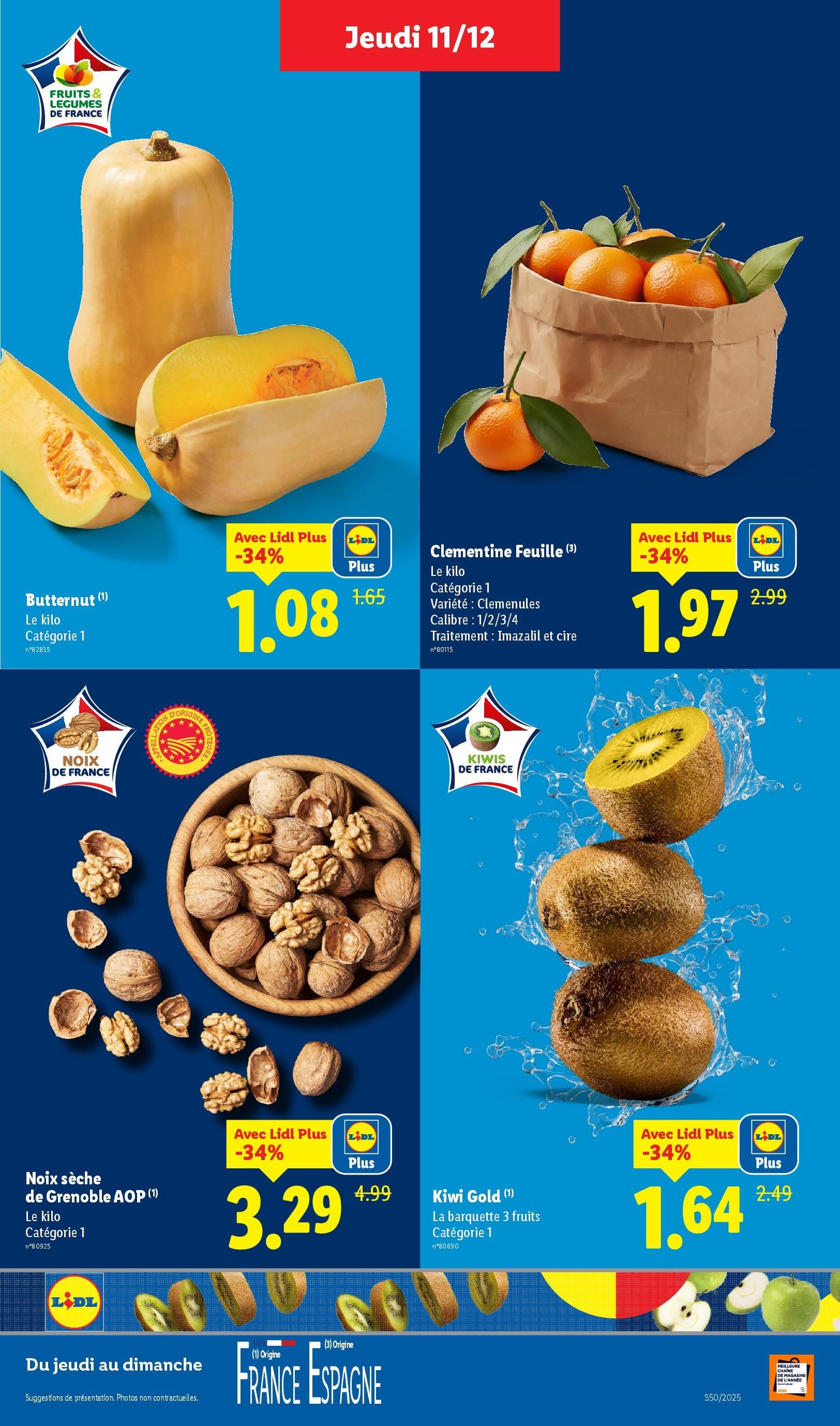 LIDL catalogue semaine 50 - brochure valable à partir du 11/12/2025, page 3 sur 88