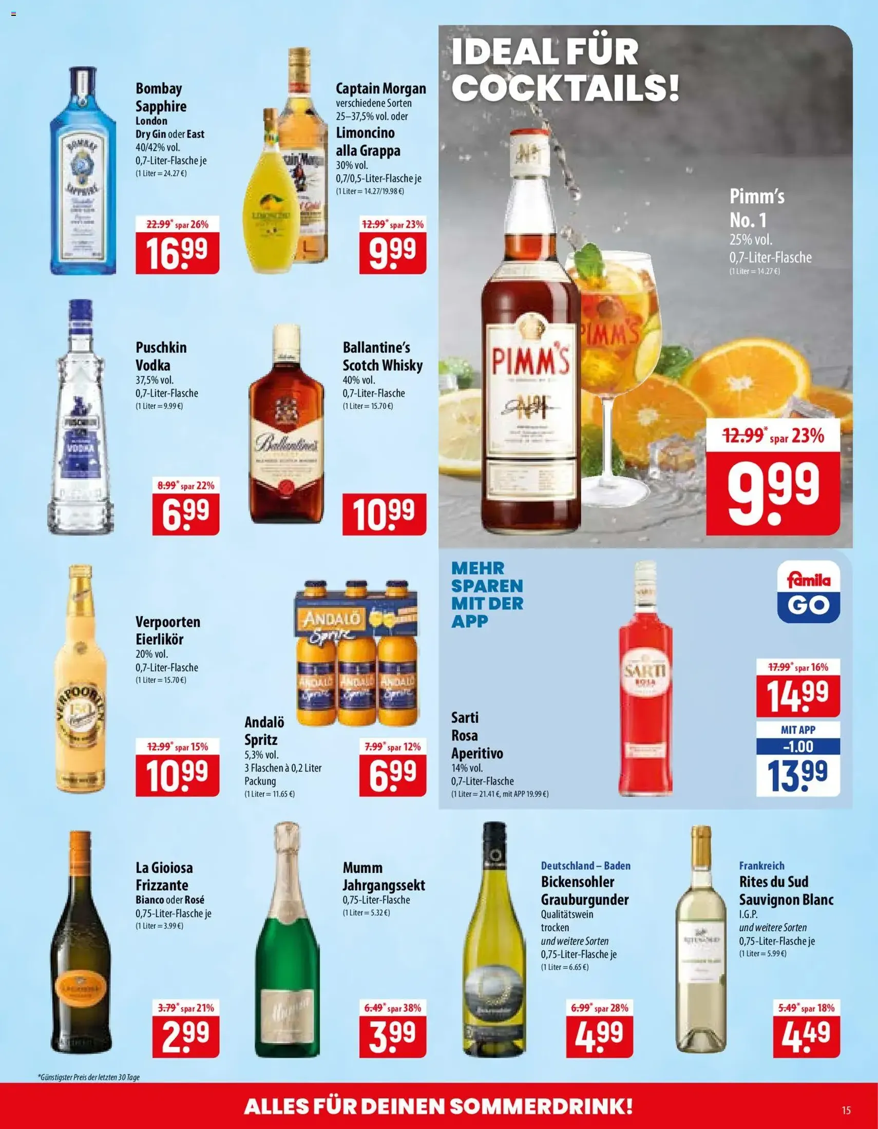 Famila Prospekt - Gültiger Prospekt ab 10.08.2026, Seite 15 von insgesamt 24